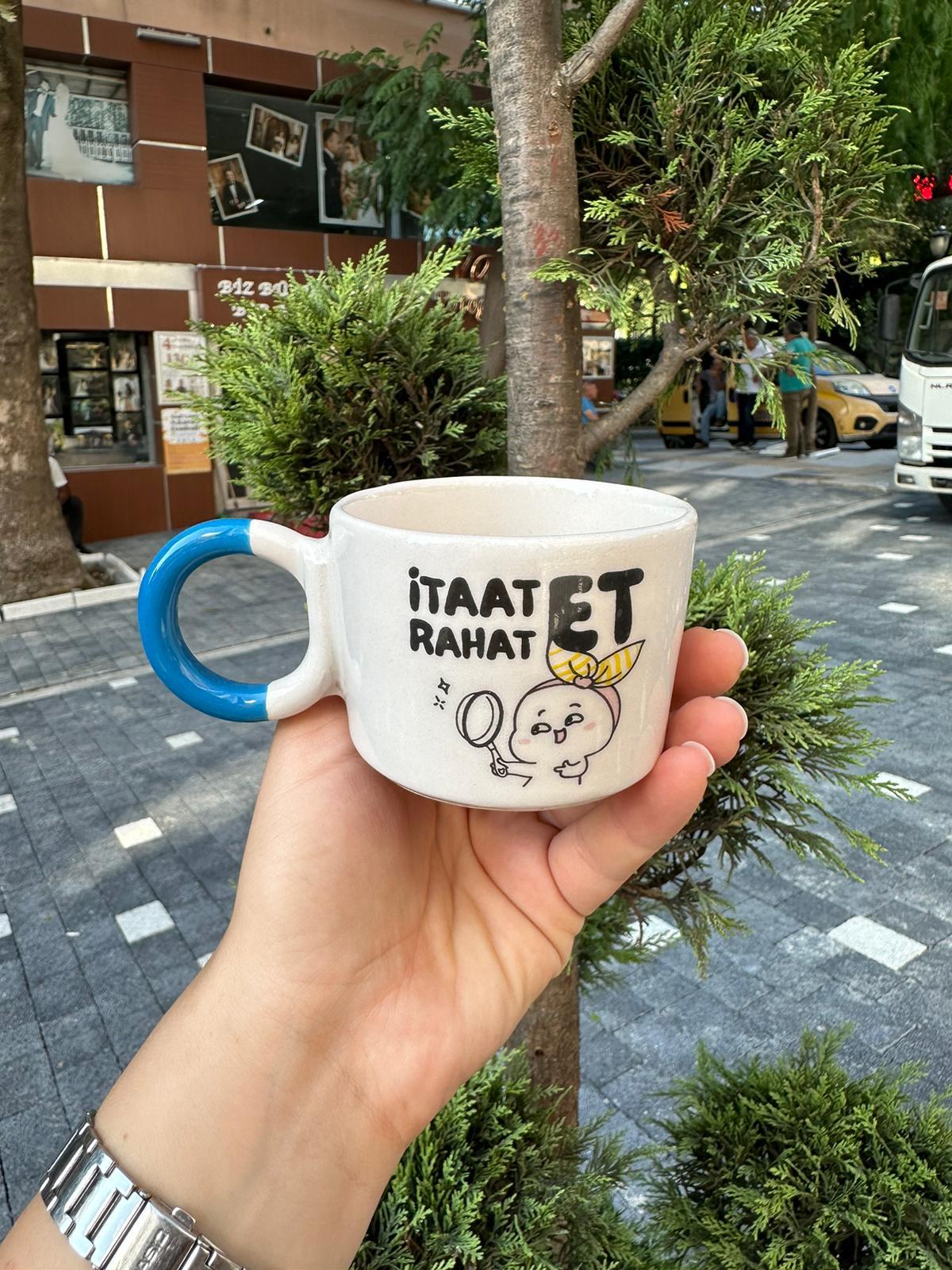 İtaat Et Düğüm Kulplu Kupa
