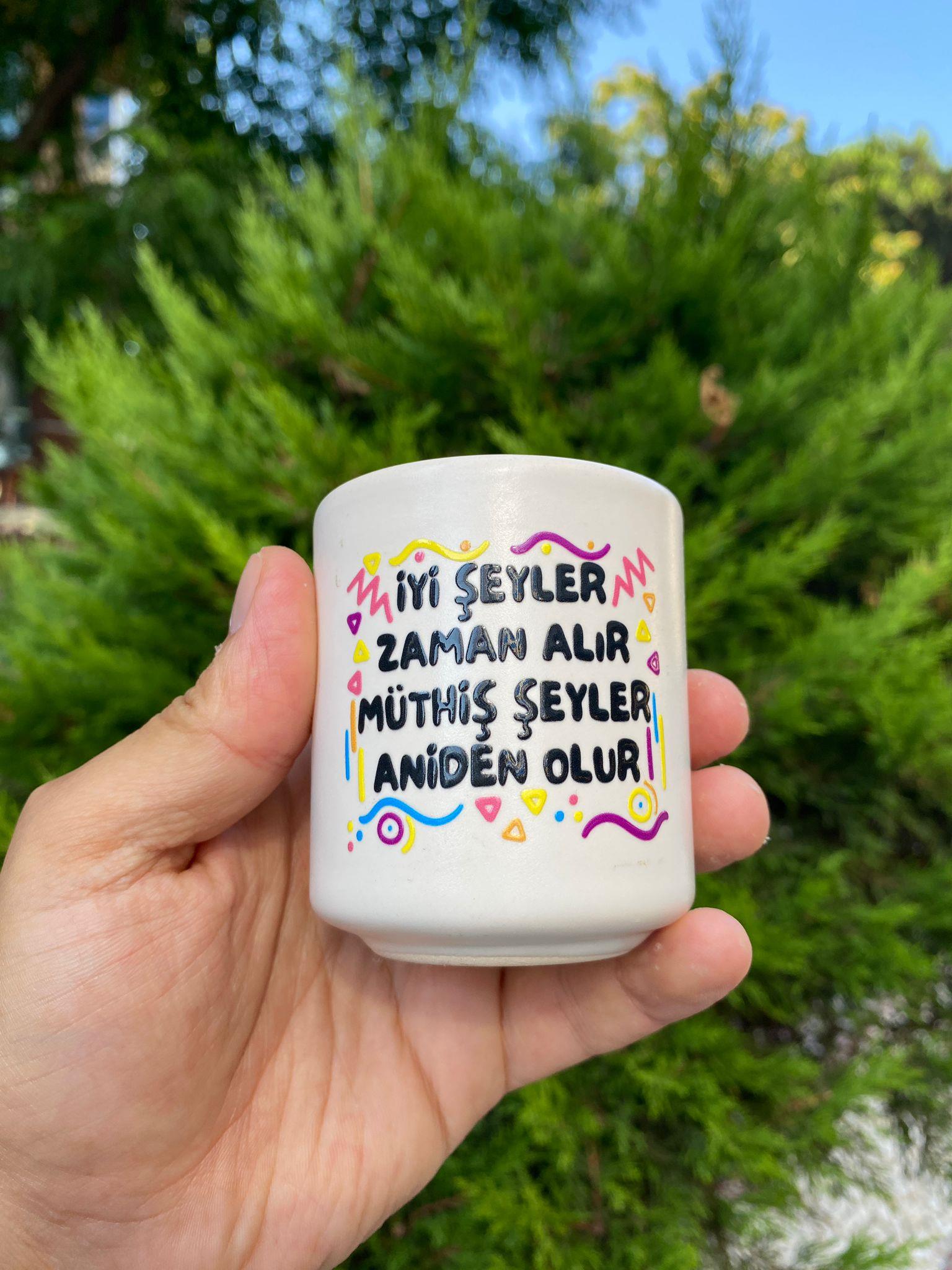İyi Şeyler Zaman Alır Tasarım Dekoratif Mum