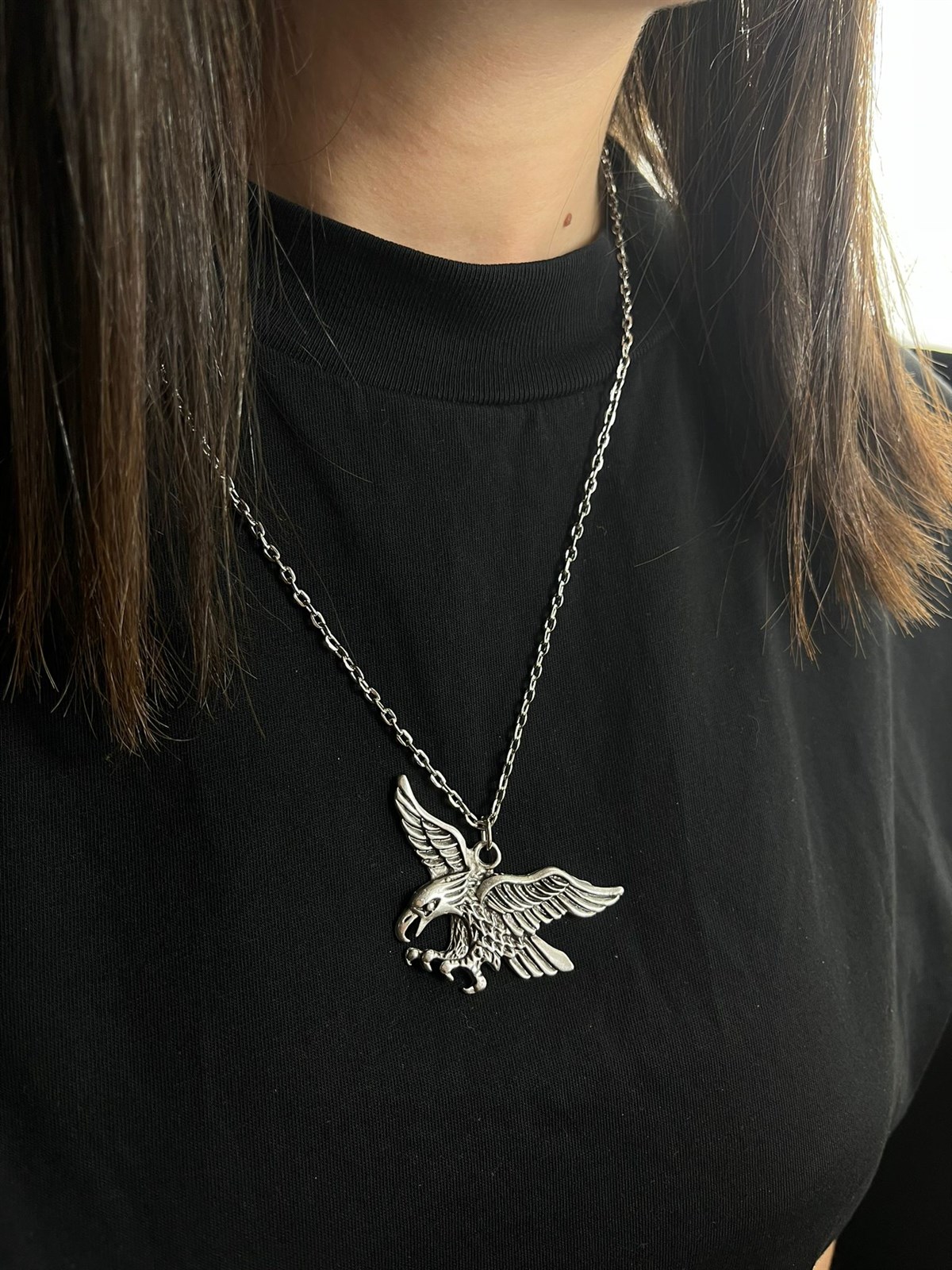 Kartal Tasarım Zincir Kolye