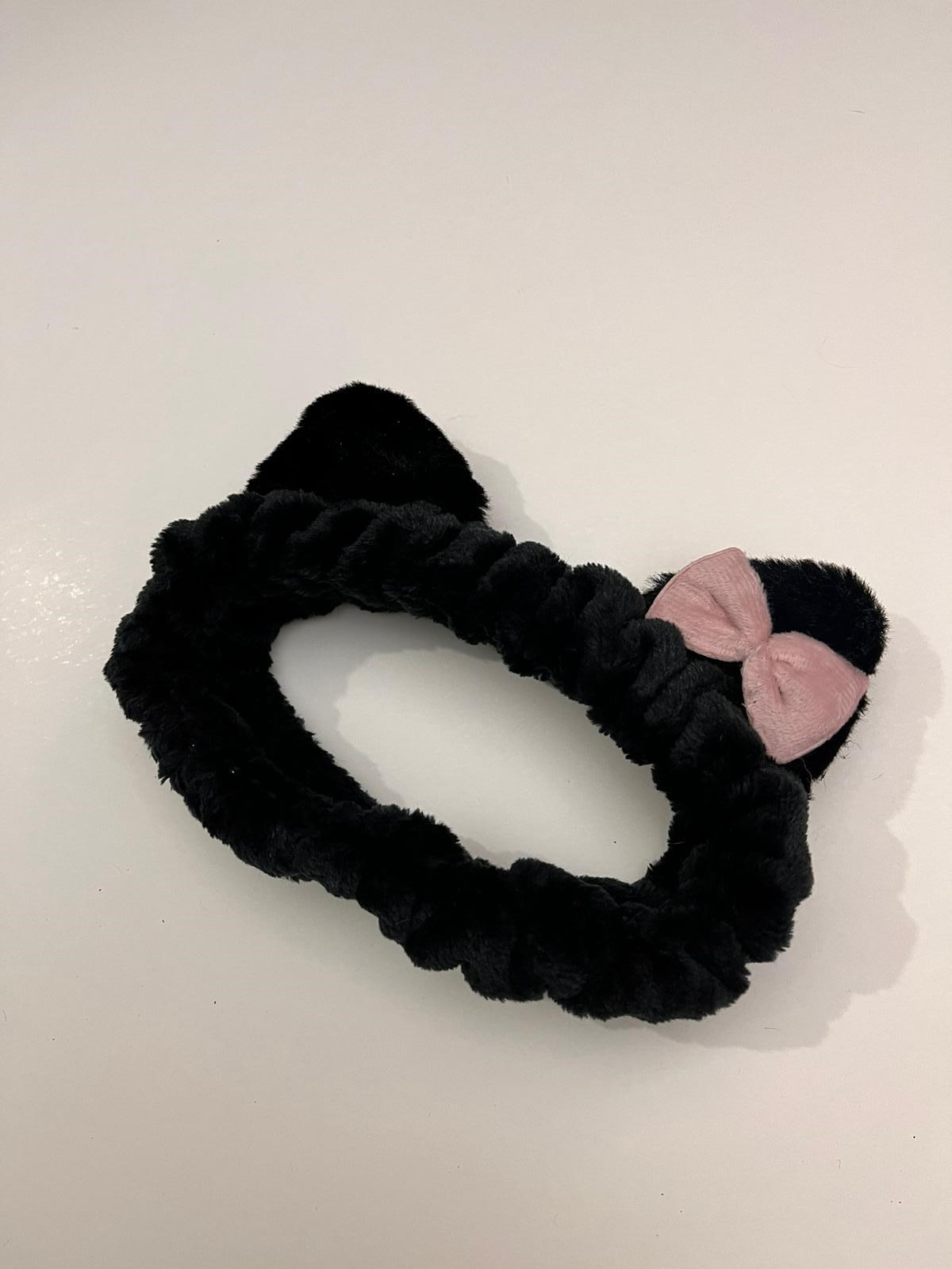 Kawaii Peluş Siyah Saç Bandı