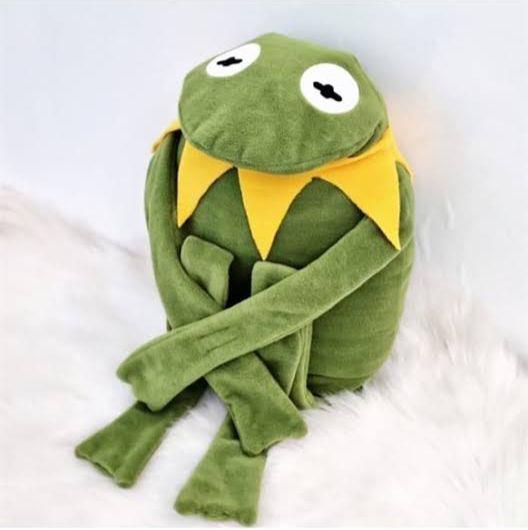 Kurbağa Kermit Peluş Yastık