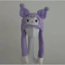 Kuromi Peluş Kulakları Oynayan Şapka