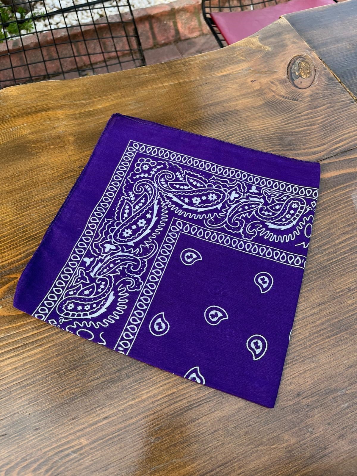 Mavi Renk Detaylı Ünisex Bandana