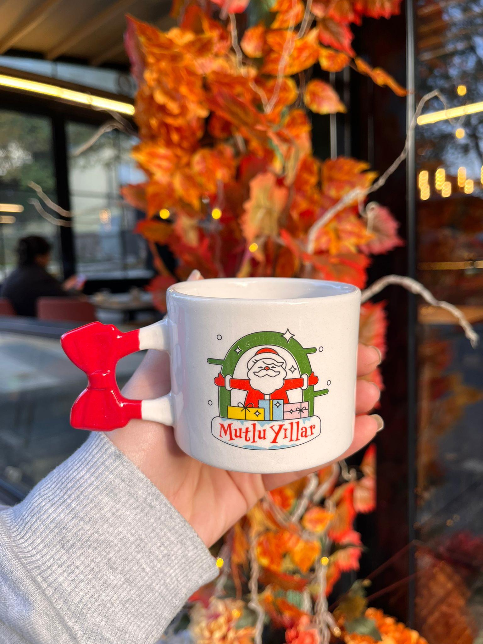 Noel Baba Mutlu Yıllar Kurdele Kupa