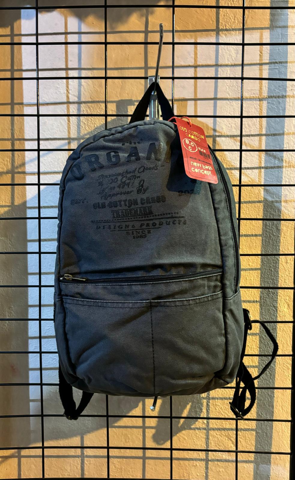 Old Cotton Tek Bölmeli Vintage Zermatt Bag Sırt Gezi Çantası