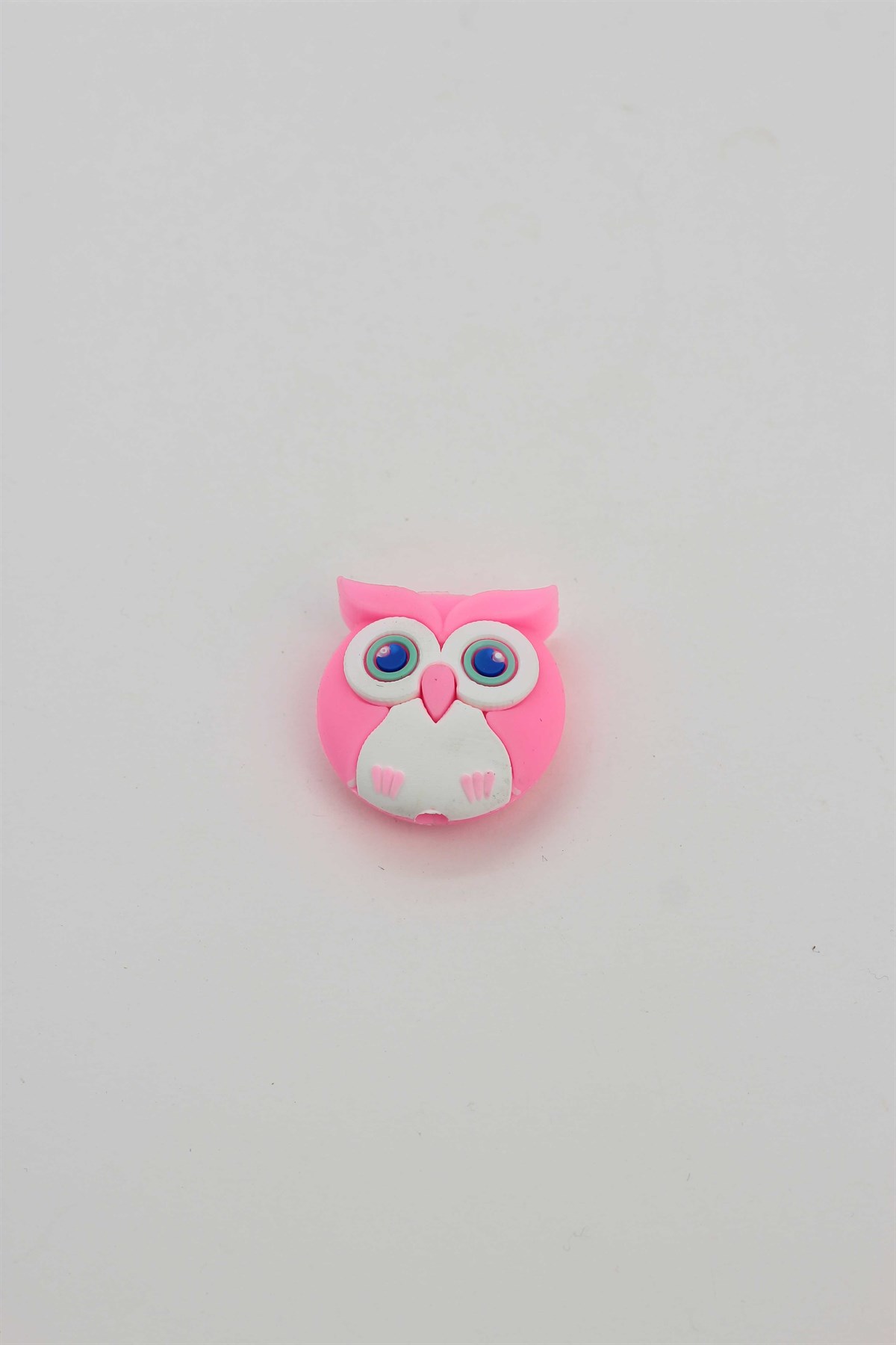 Pembe Baykuş Şarj Kablo Koruyucu