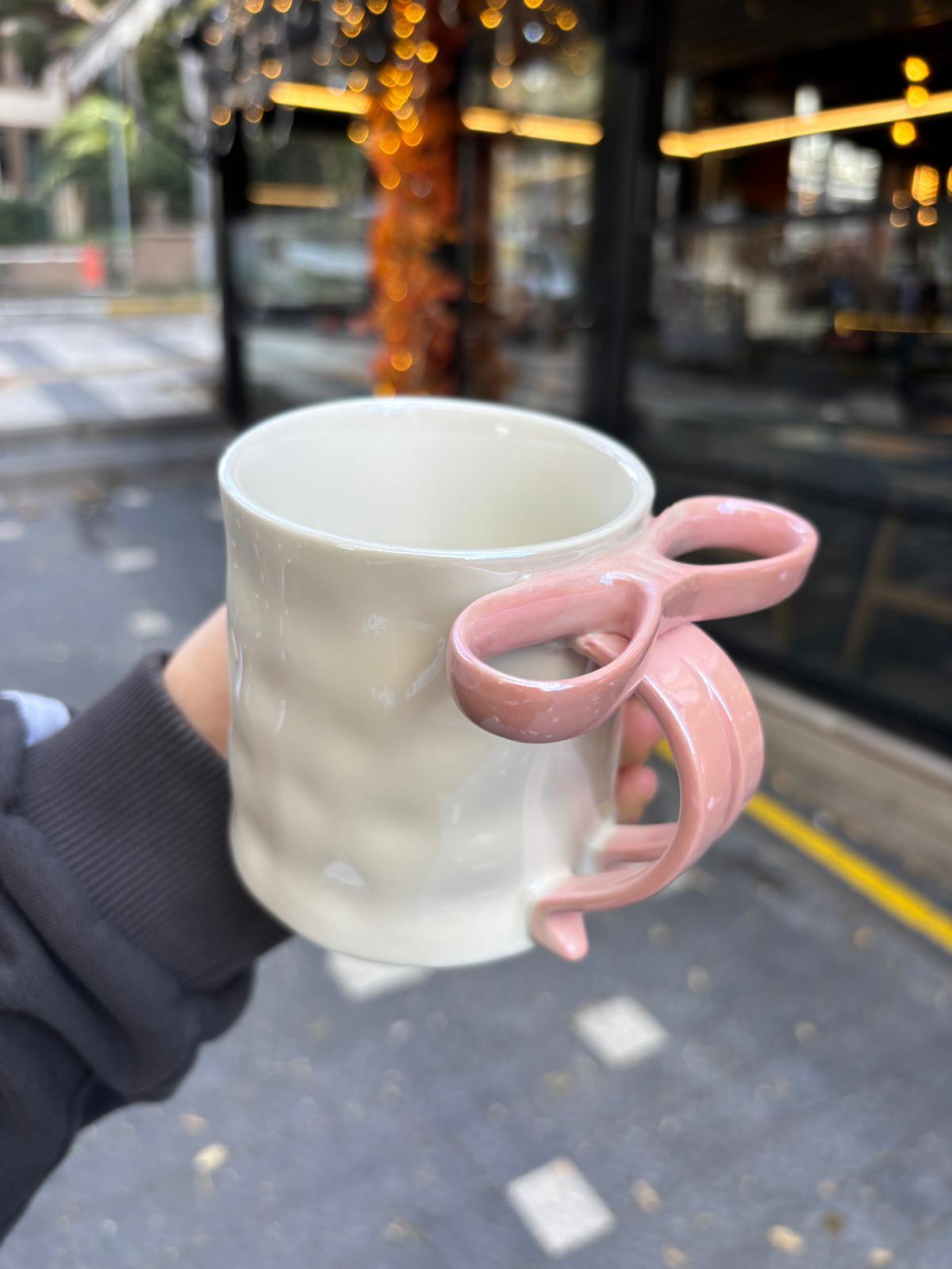 Pembe Fiyonk Kulplu Pinterest Kupa