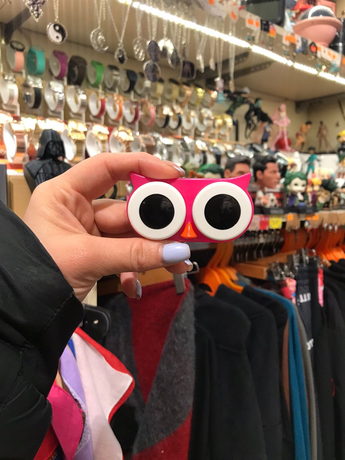 Pembe OWL CONTACT LENS CASE - Baykuş Lens Kabı