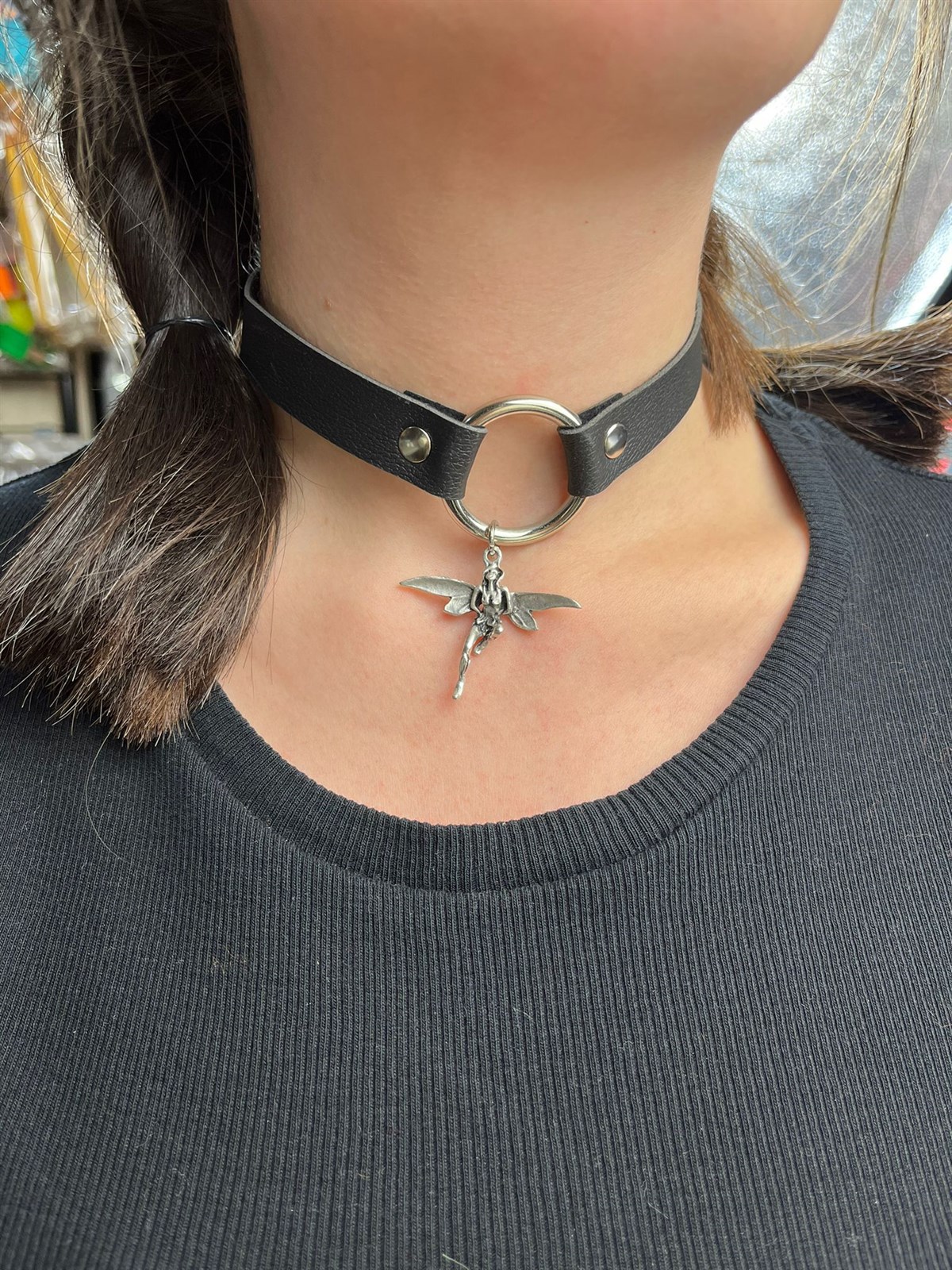 Peri Detaylı Choker Kolye