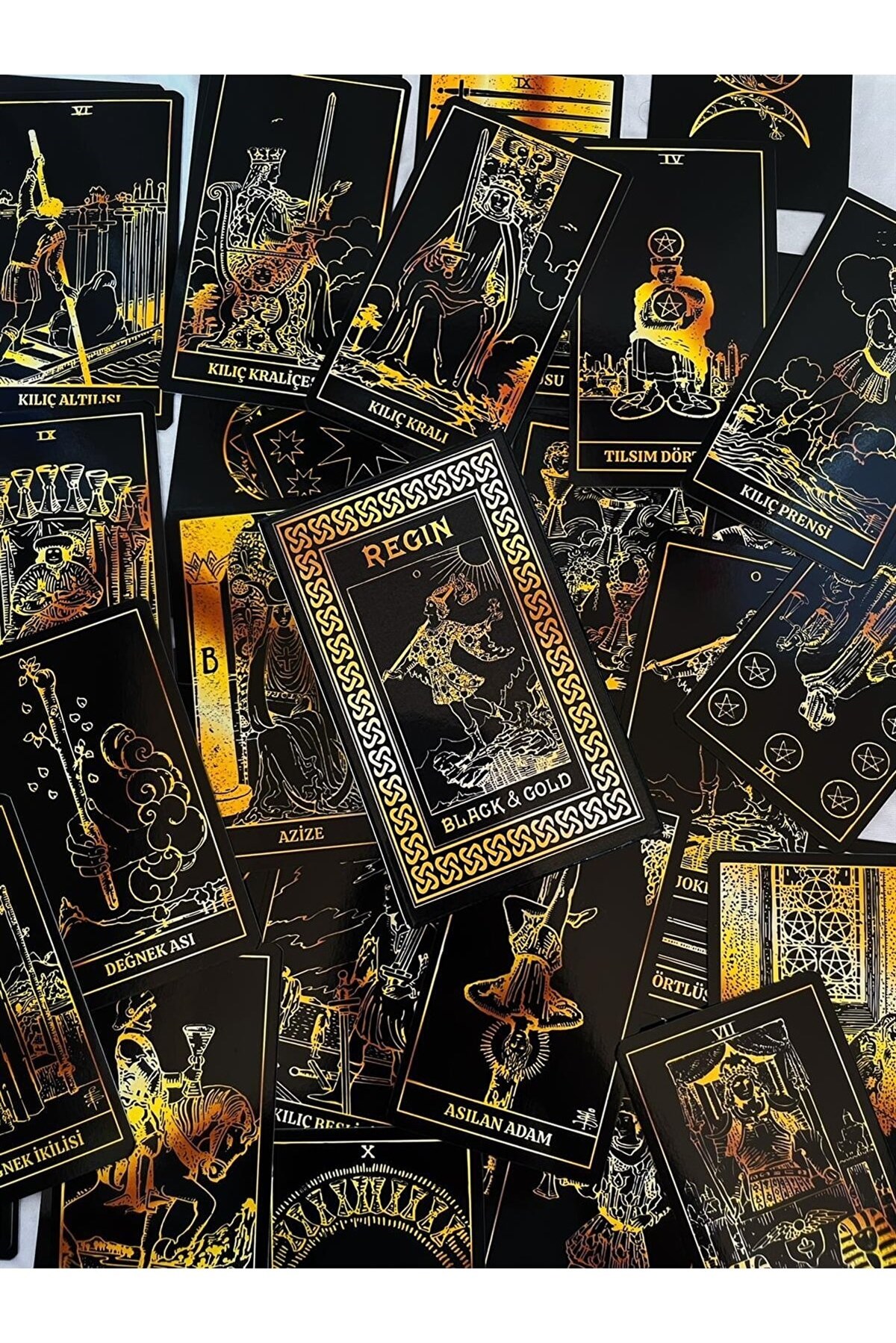 REGIN Black & Gold Tarot Destesi