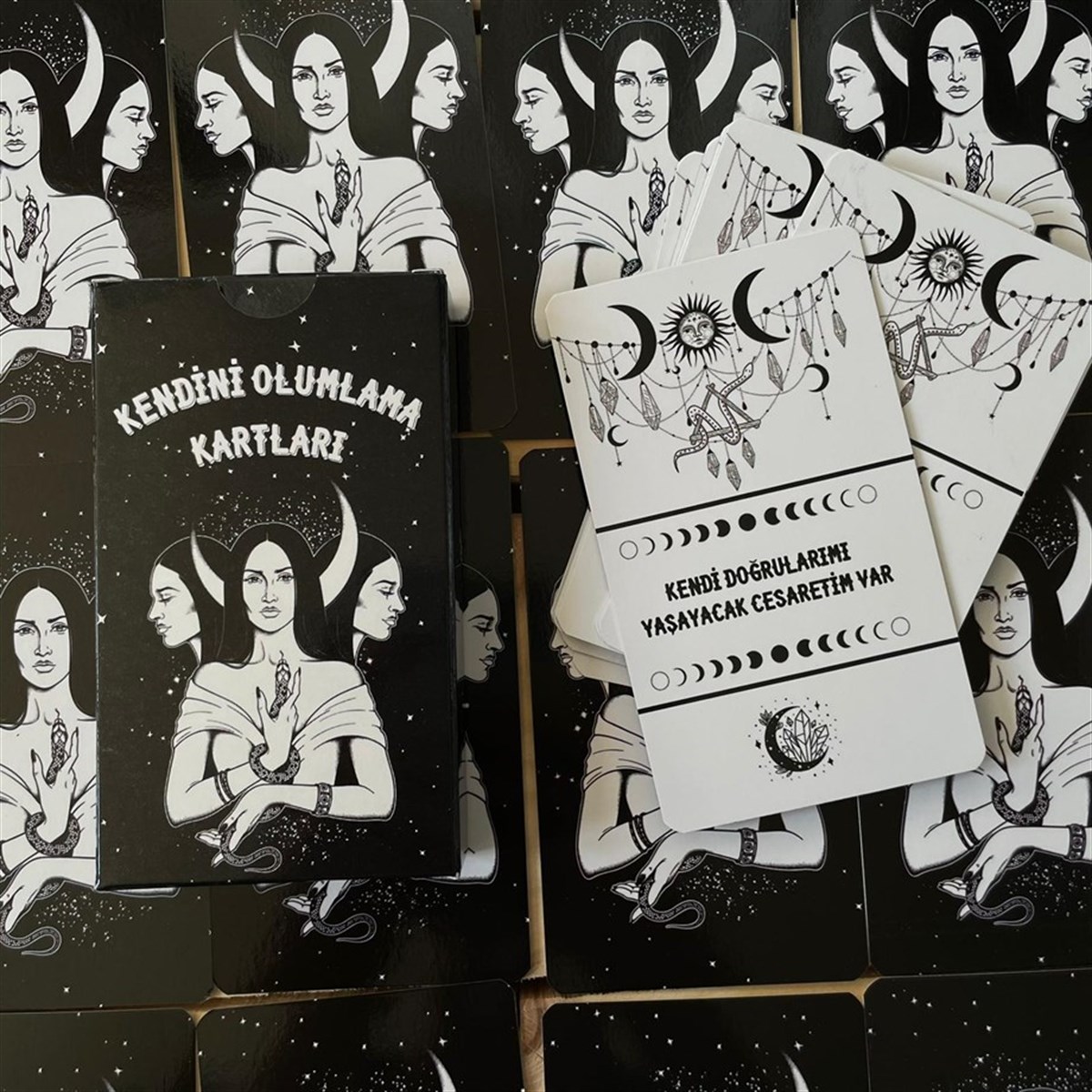 Regin Kendini Olumlama Kartları / Tarot Yardımcı Kartlar / Sağlıklı Bencillik Kartları