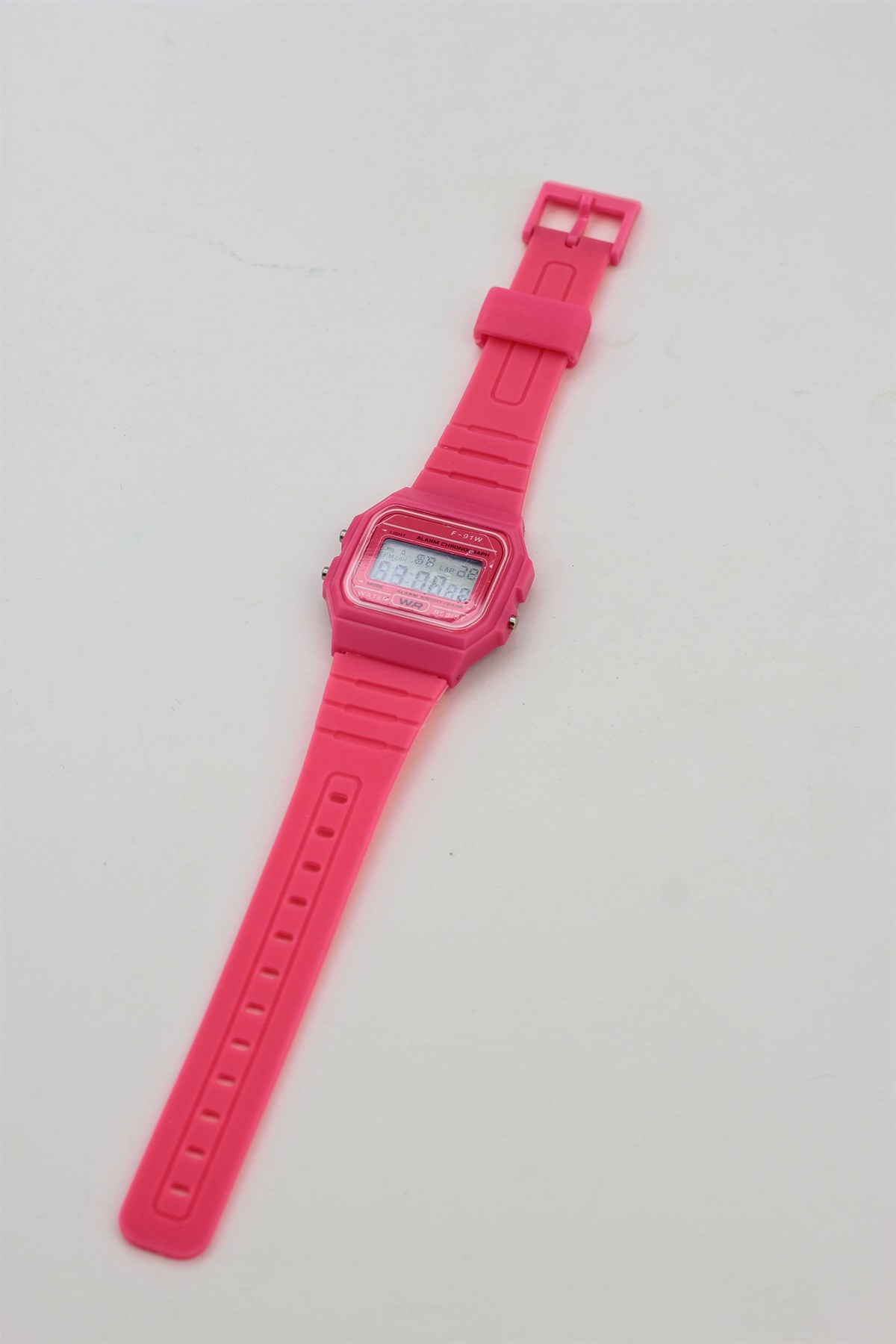 Retro Pembe Silikon Saat