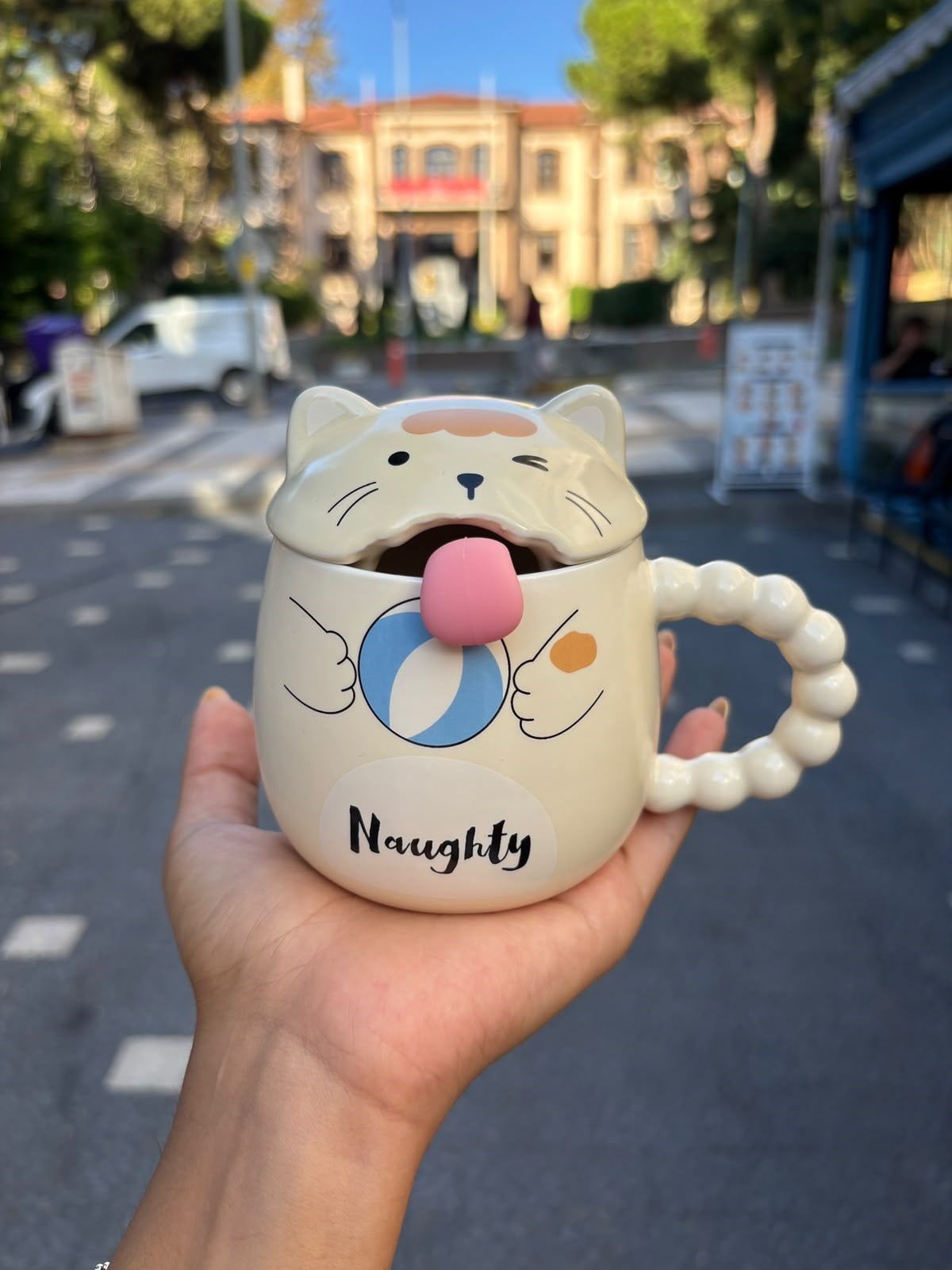 Sarı Kedi 3D Mug Kupa