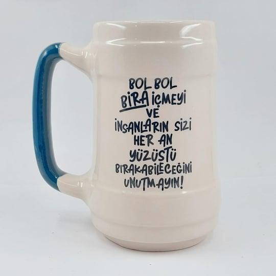 SERAMİK BİRA BOL BOL BİRA İÇMEYİ