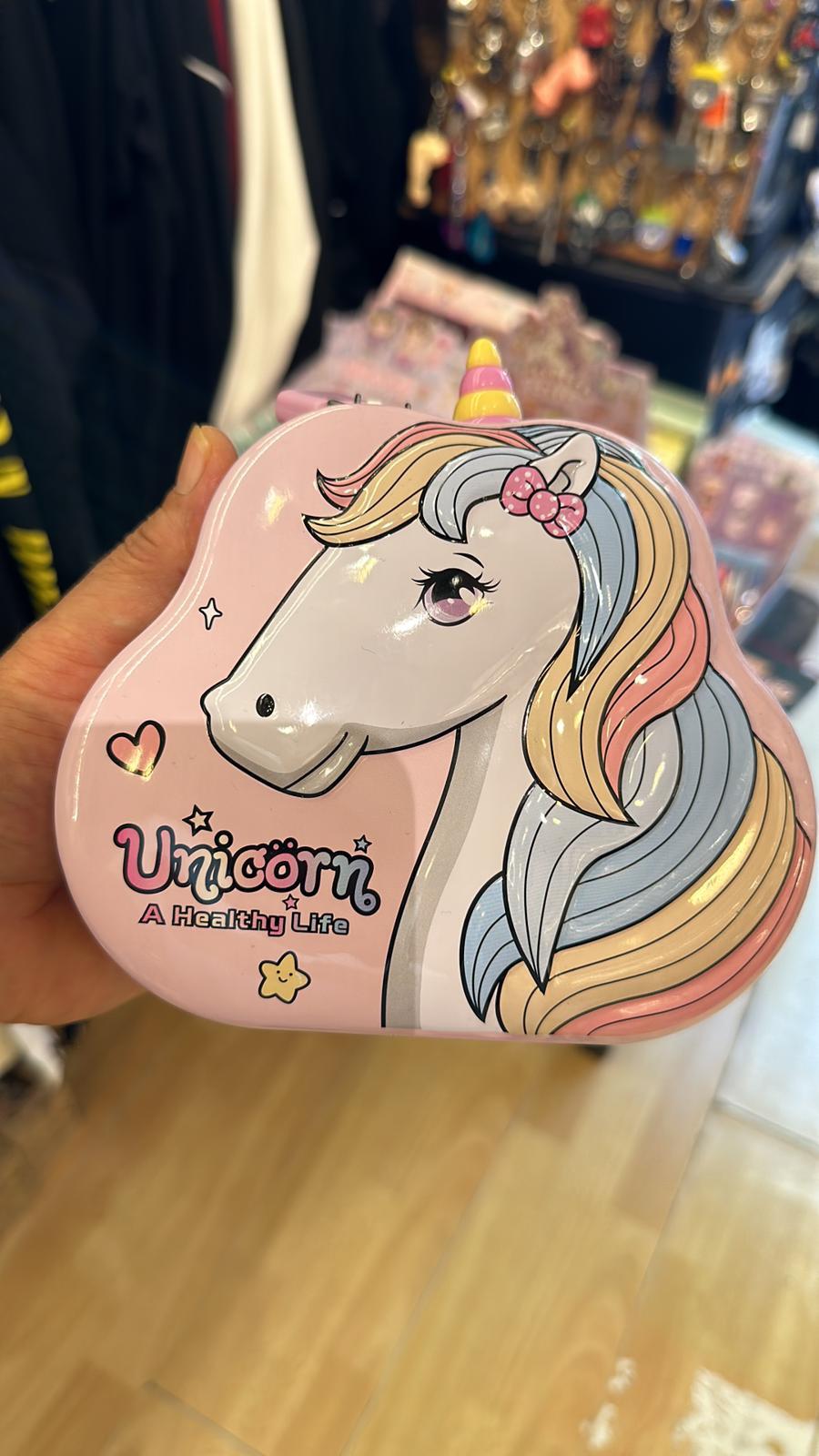 Sevimli Unicorn Kilitli Kumbara