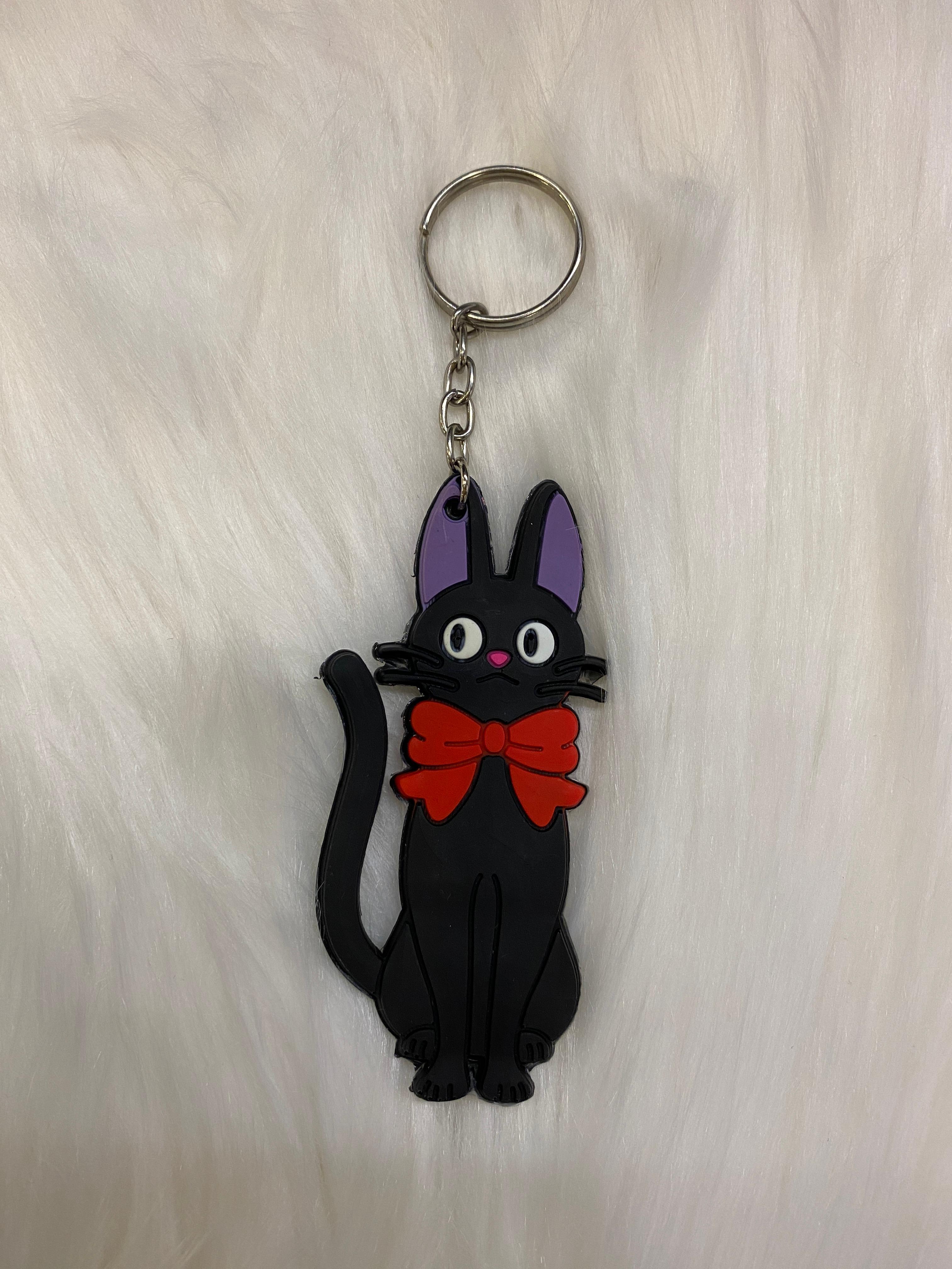 Siyah Kedi Silikon Anahtarlık