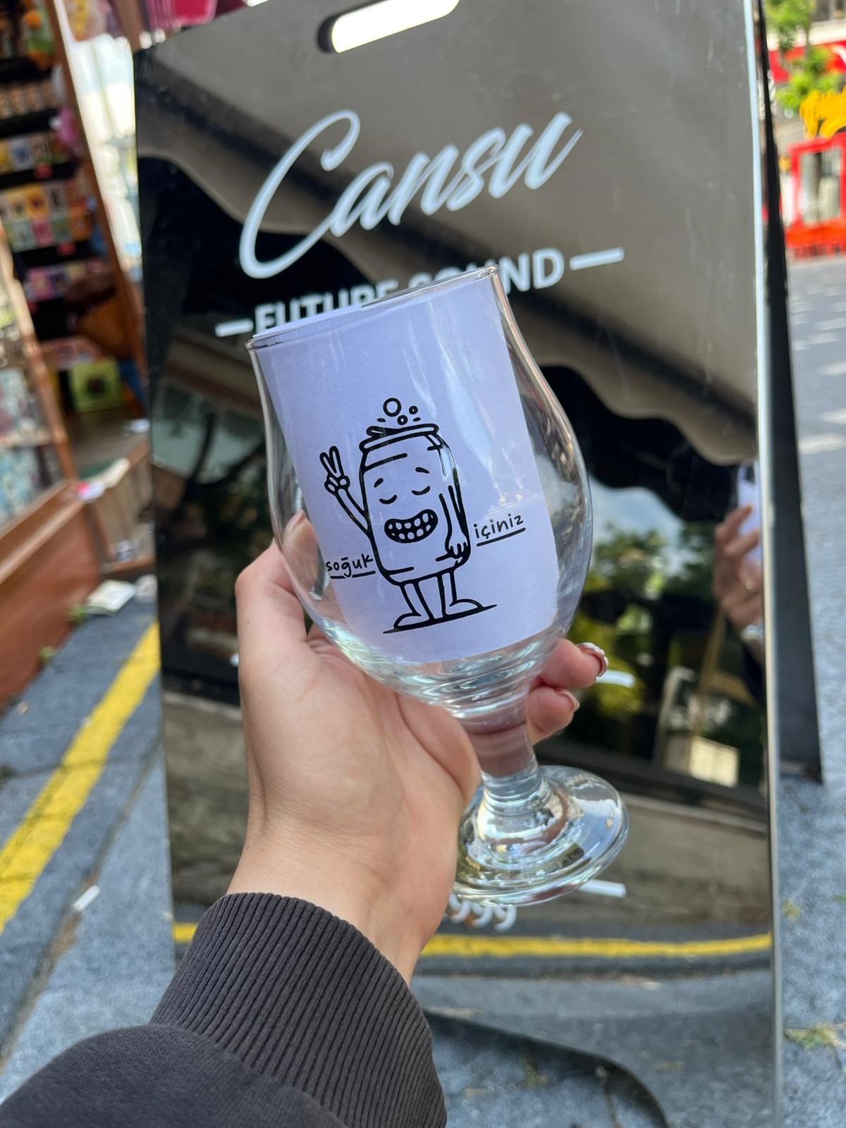 Soğuk İçiniz Cam Bira Bardak