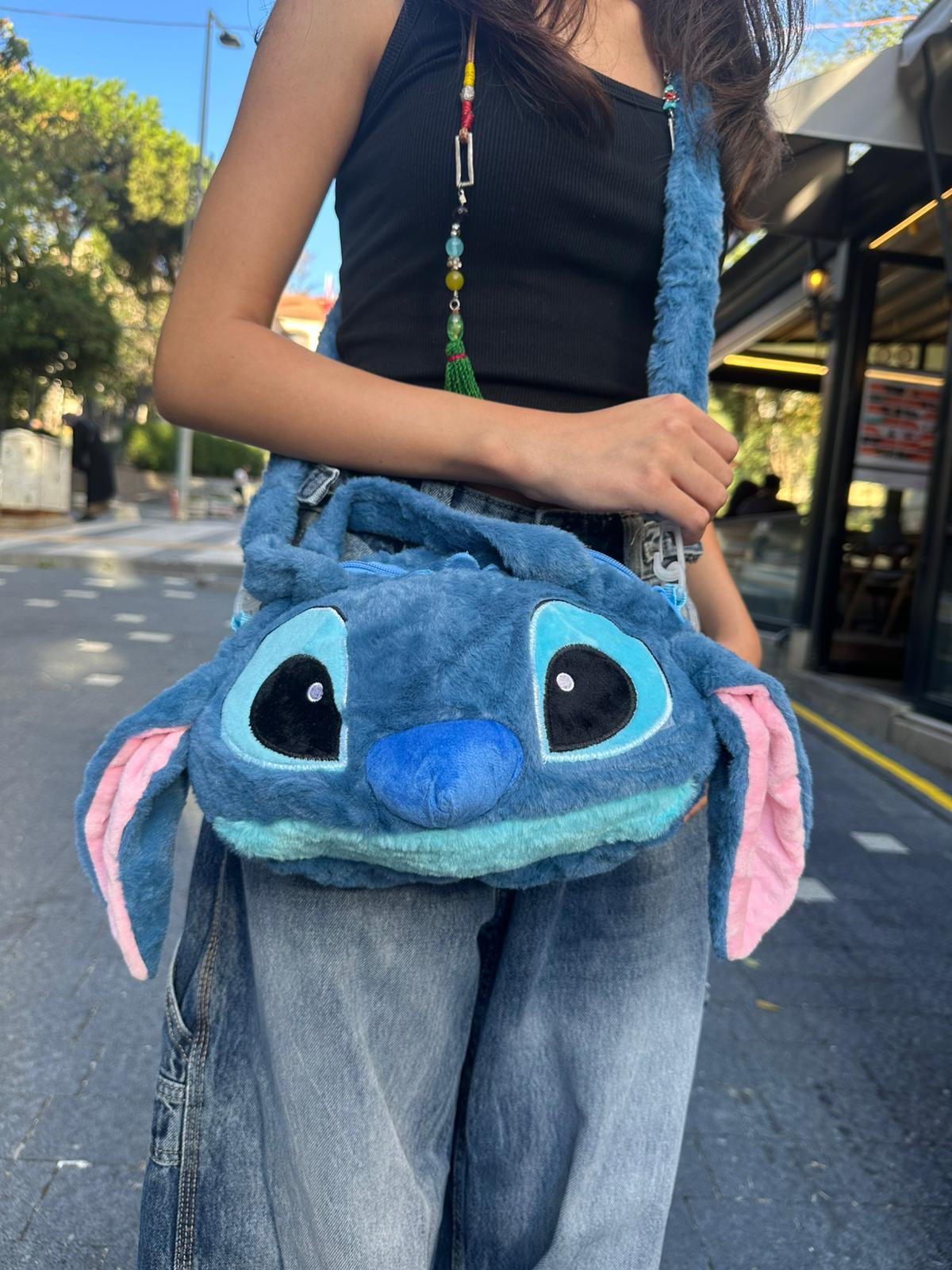 Stich Peluş Omuz Çantası