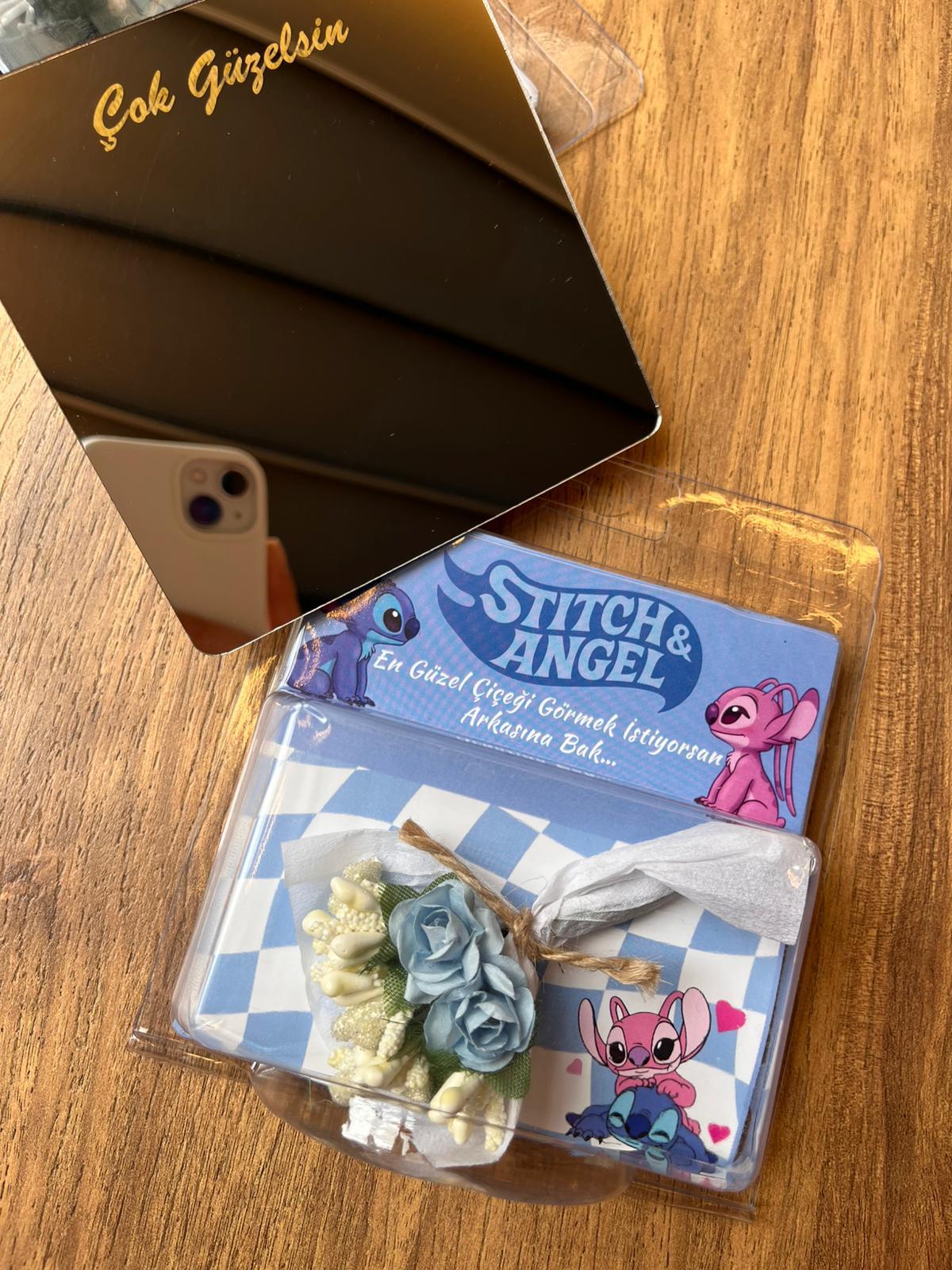 Stıtch Kartlıklı Aynalı Hotflowers