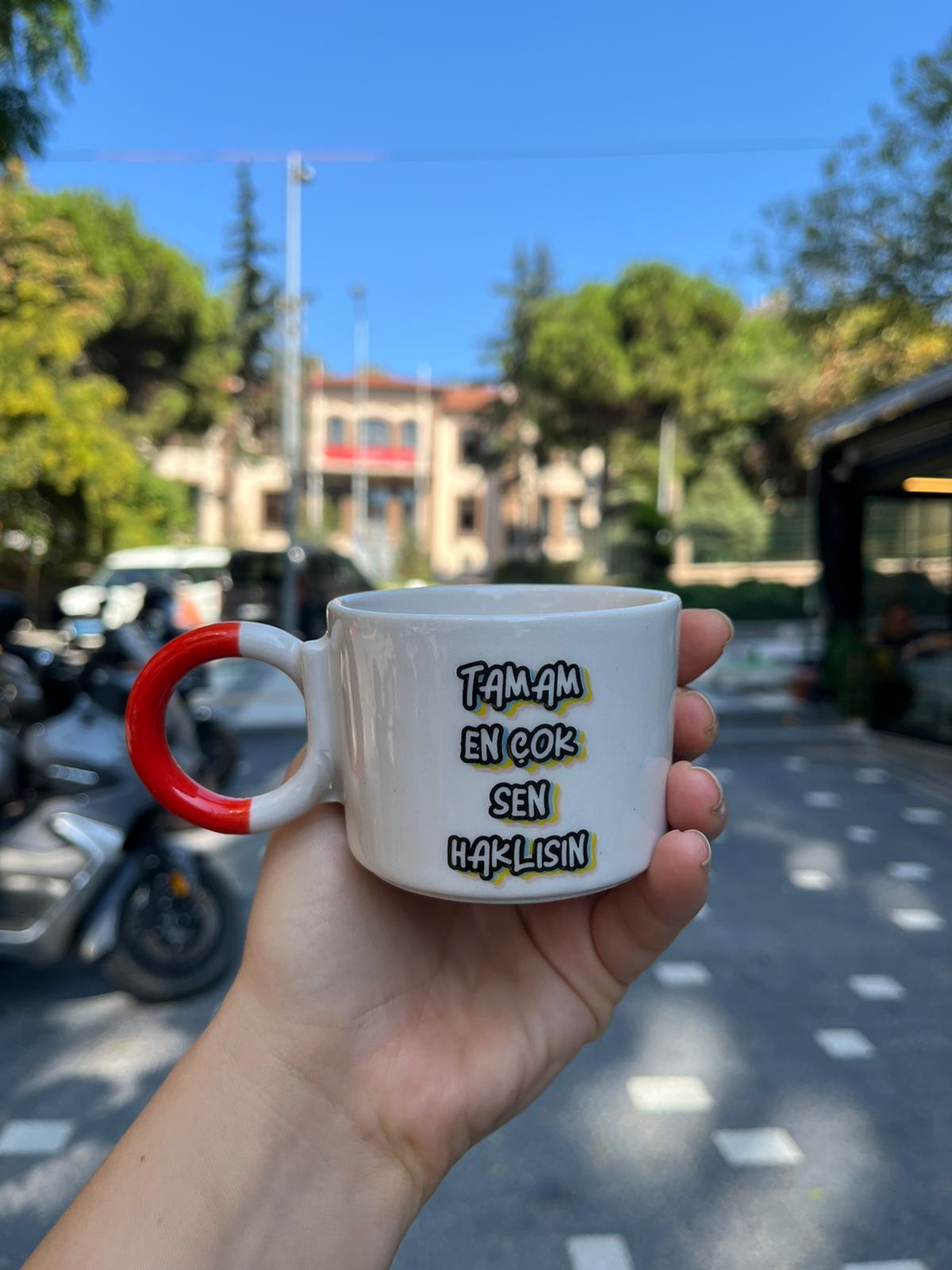 Tamam En Çok Sen Haklısın Düğüm Kulplu Kupa