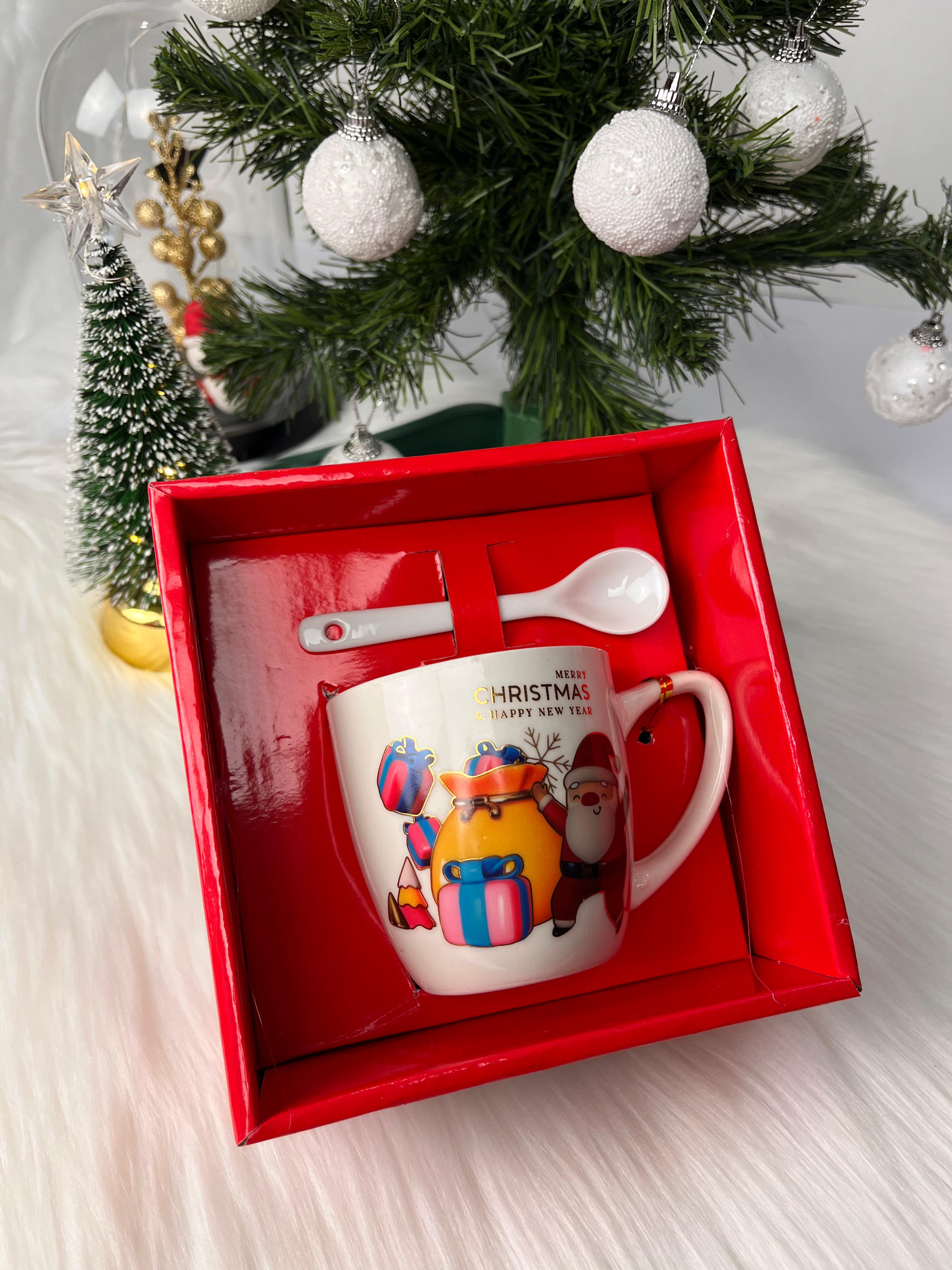 Turuncu Torbalı Noel Baba Kupa Set