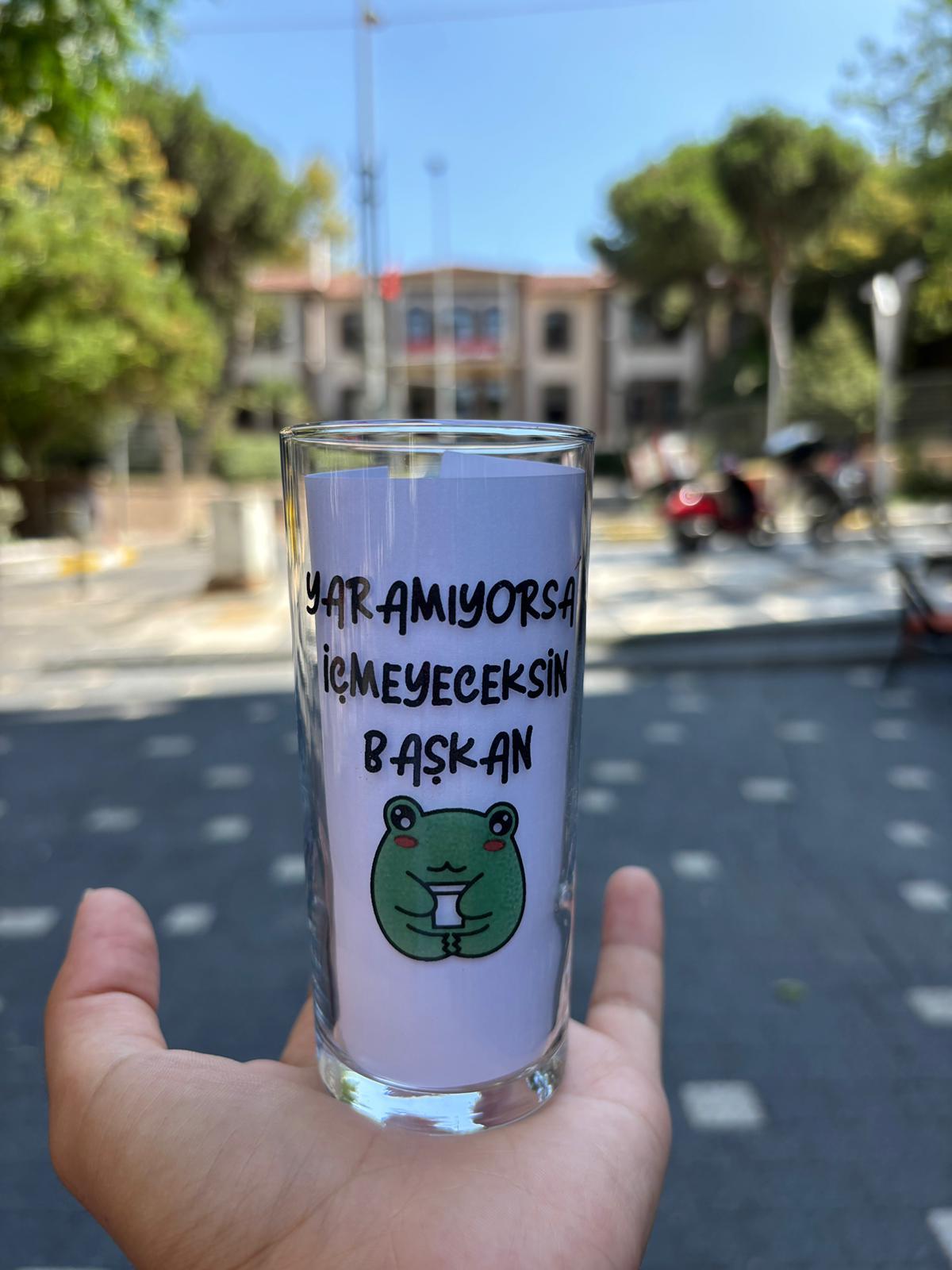 Yaramıyorsa İçmeyeceksin Başkan Rakı Bardağı