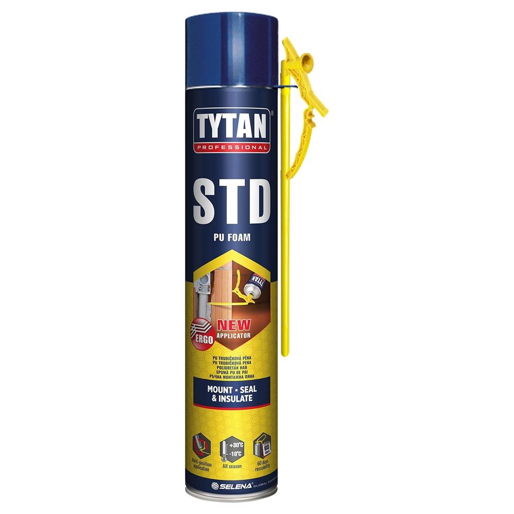 Tytan Std Pipetli Köpük Montaj Isı ve Ses Yalıtımı 750 ML Tam Dolu |  Yapimarketsepeti.com