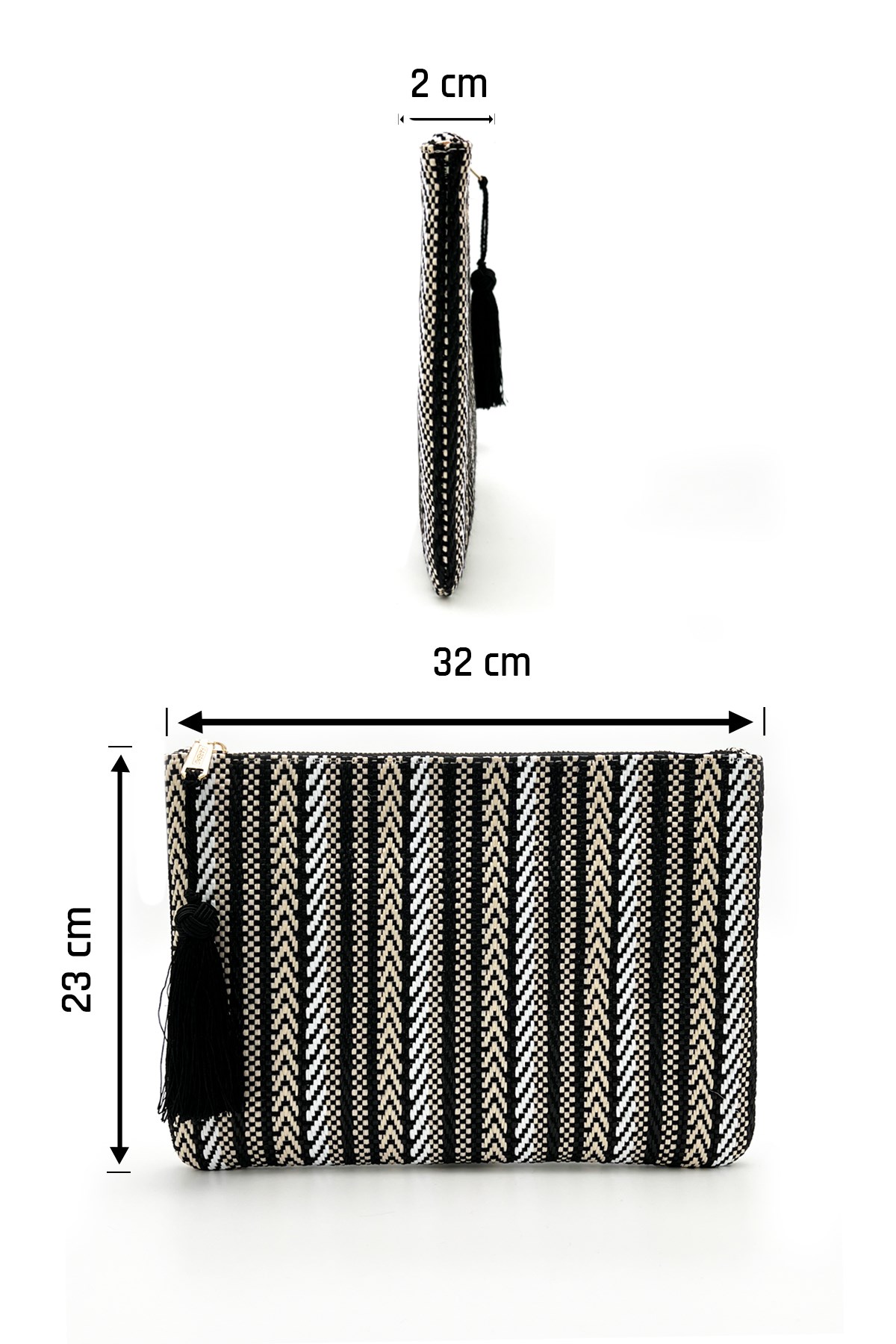 BLACK GARDEN KADIN HASIR CLUTCH & PORTFÖY C062201