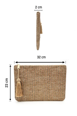 KLEOPATRA KADIN HASIR CLUTCH & PORTFÖY C062203