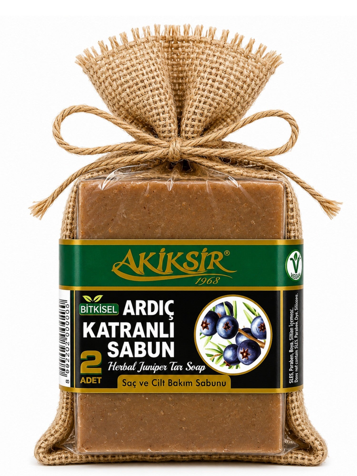 Akiksir Ardıç Katranlı Sabun Saç Ve Cilt Bakımı Sabunu