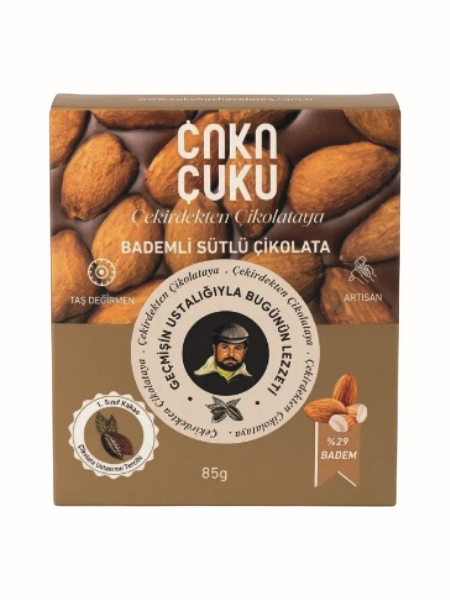 Çuku Çuku Bademli Sütlü Çikolata 85 Gr