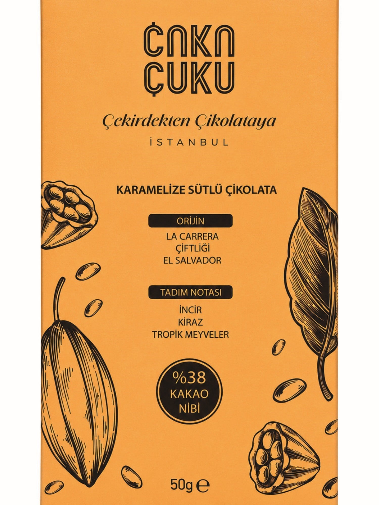 Çuku Çuku Karamelize Sütlü Çikolata 40 Gr