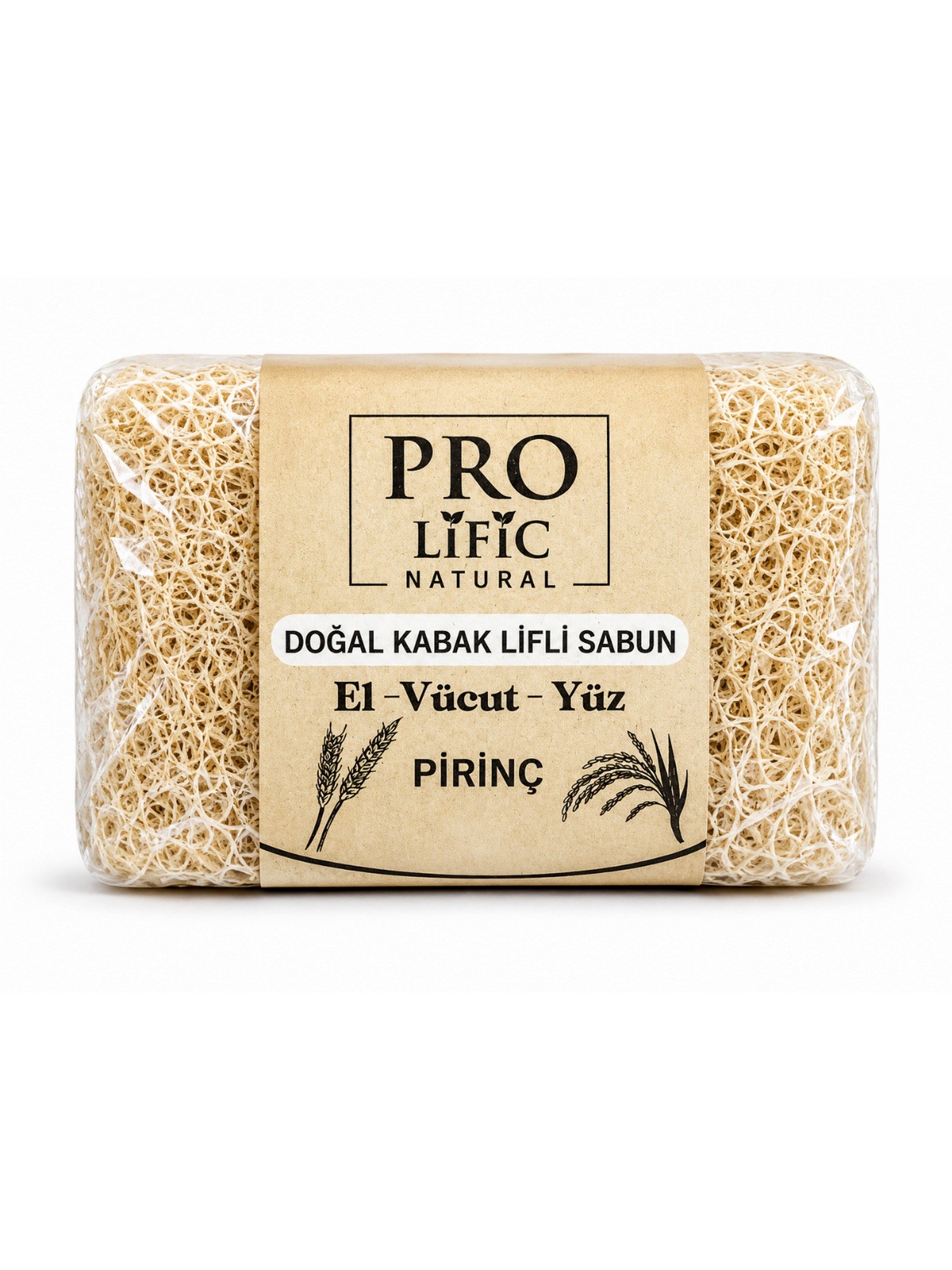 Pro Lific Natural Pirinç Özlü Doğal Kabak Lifli Sabun