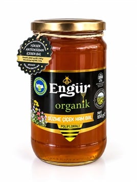 Engür Organik Süzme Çiçek Ham Bal 850 Gr