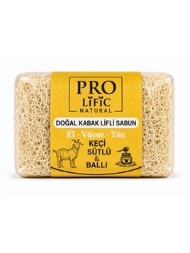 Pro Lific Natural Keçi Sütlü ve Ballı Doğal Kabak Lifli Sabun