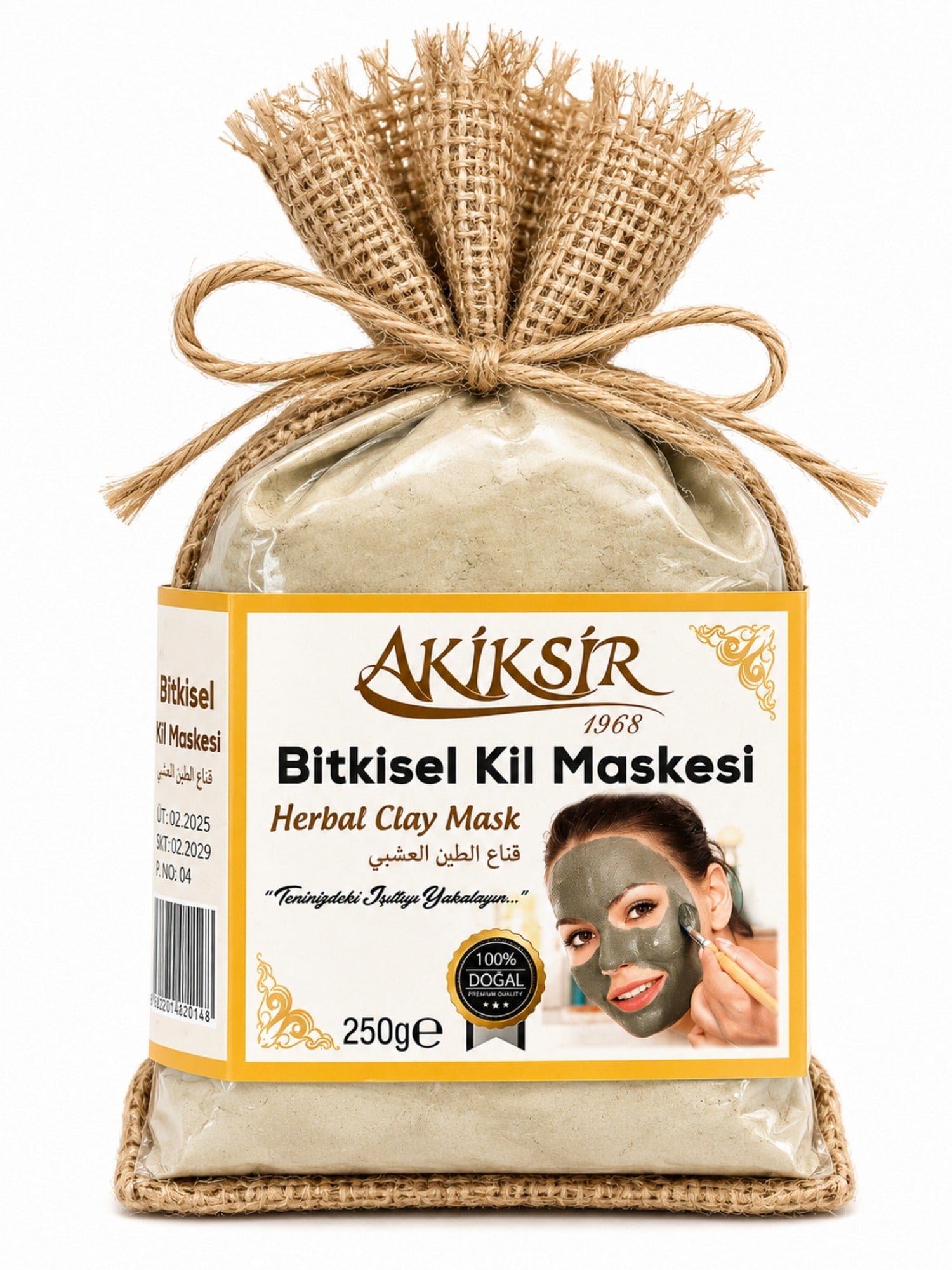 Akiksir Bitkisel Kil Maskesi 250 Gr