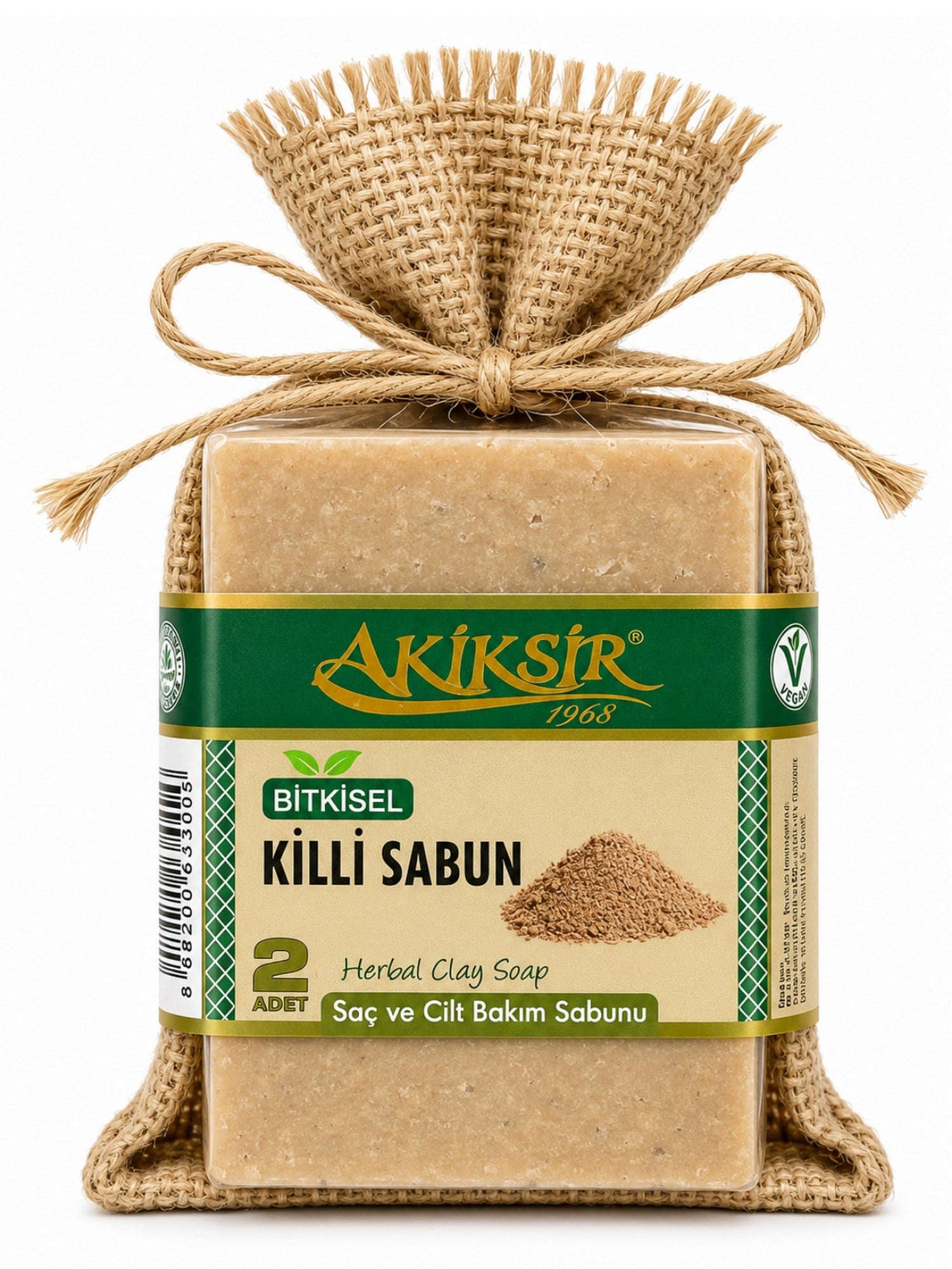 Akiksir Doğal Killi Sabunu