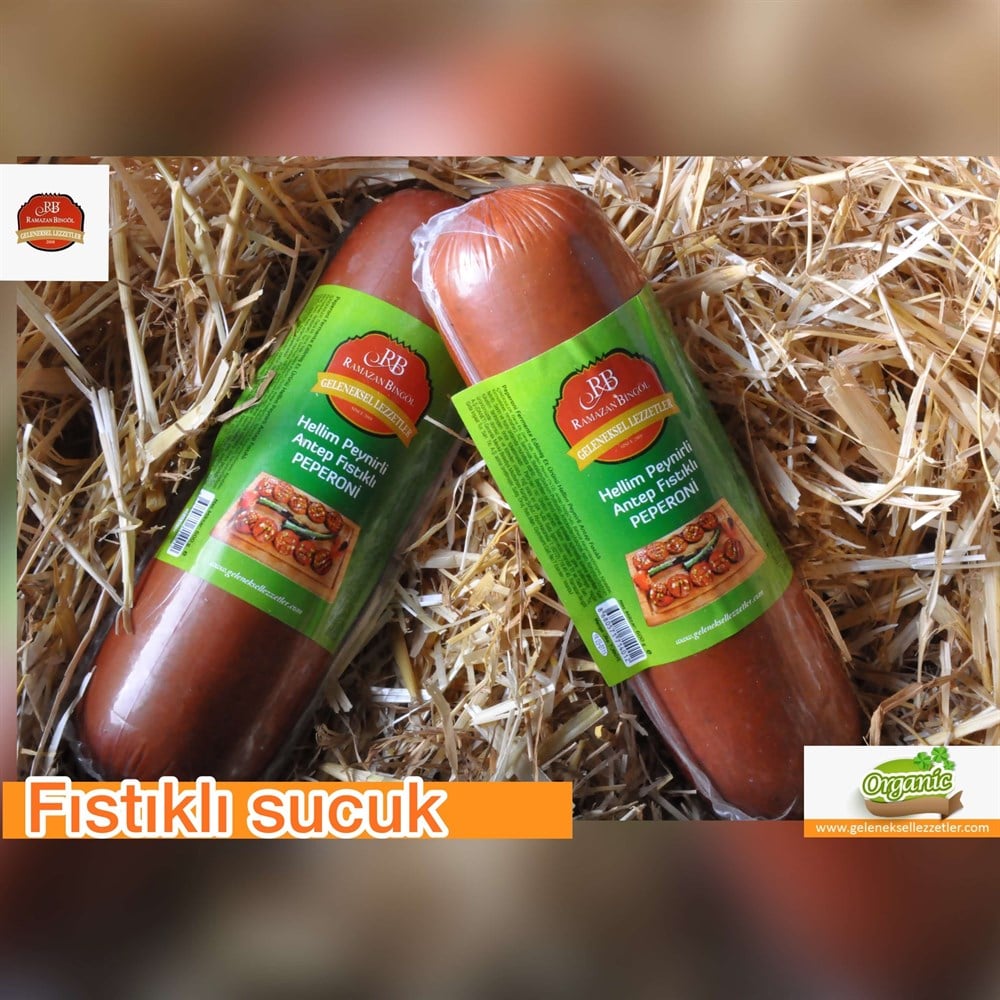Sucuk Fıstıklı Hellim Peynirli (580- 610 gr)