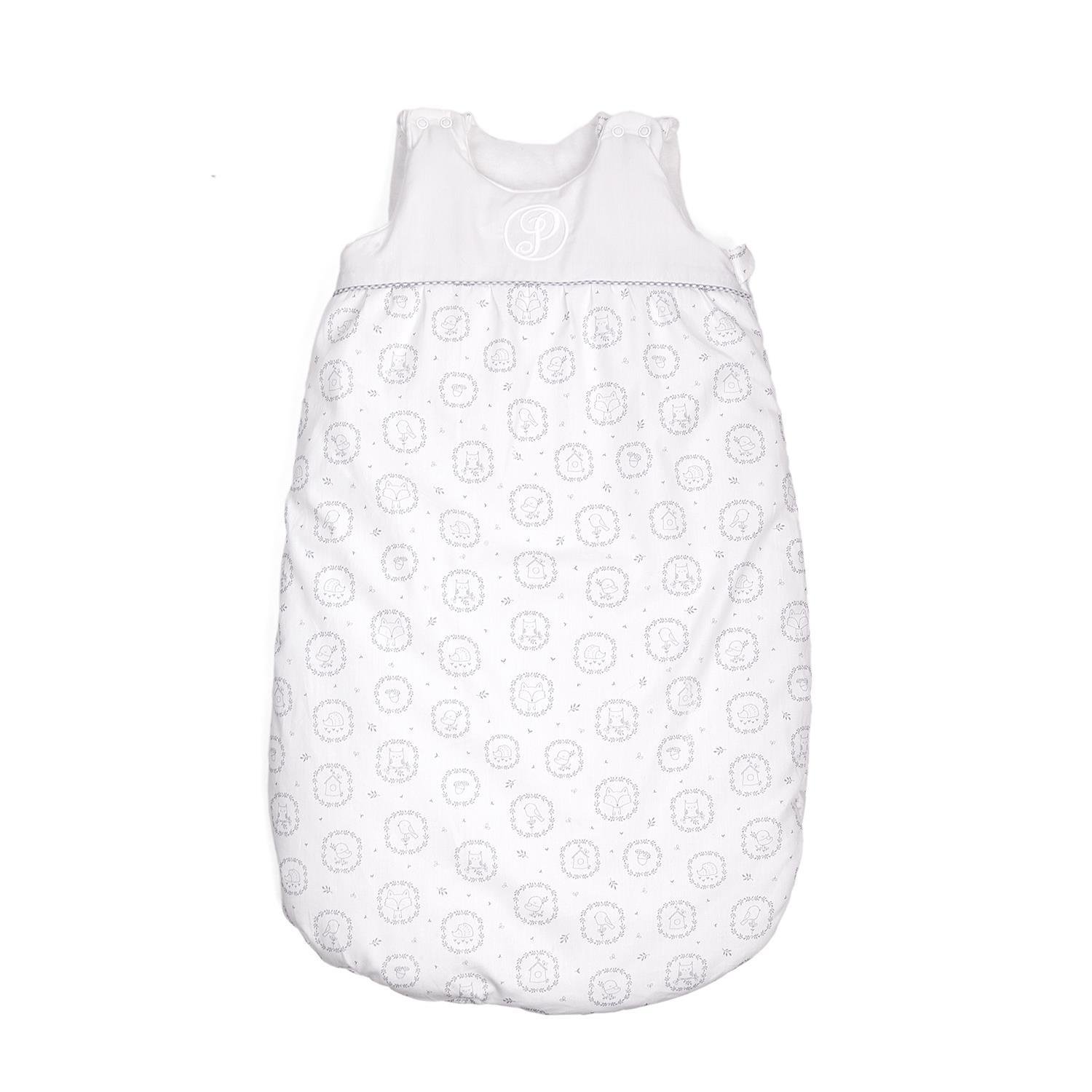 Bebek Uyku Tulumu - Little Forest Grey Kolsuz Bebek Uyku Tulumu 70 cm - Poetree Kids