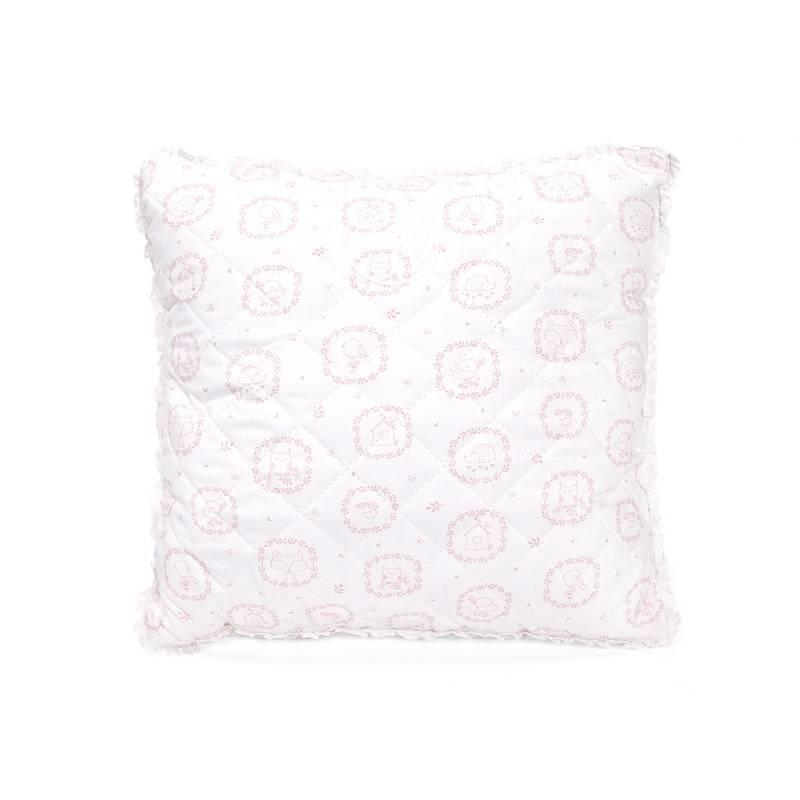 Yastık - Little Forest Pink Dekoratif Yastık Kare - Poetree Kids
