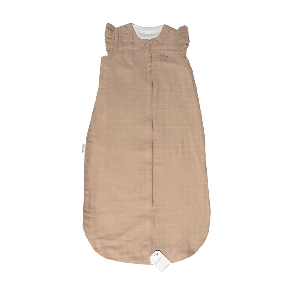 Müslin Uyku Tulumu - Tavşan Nakışlı Bebek Müslin Uyku Tulumu Yazlık 1 Tog 90 cm - Poetree Kids