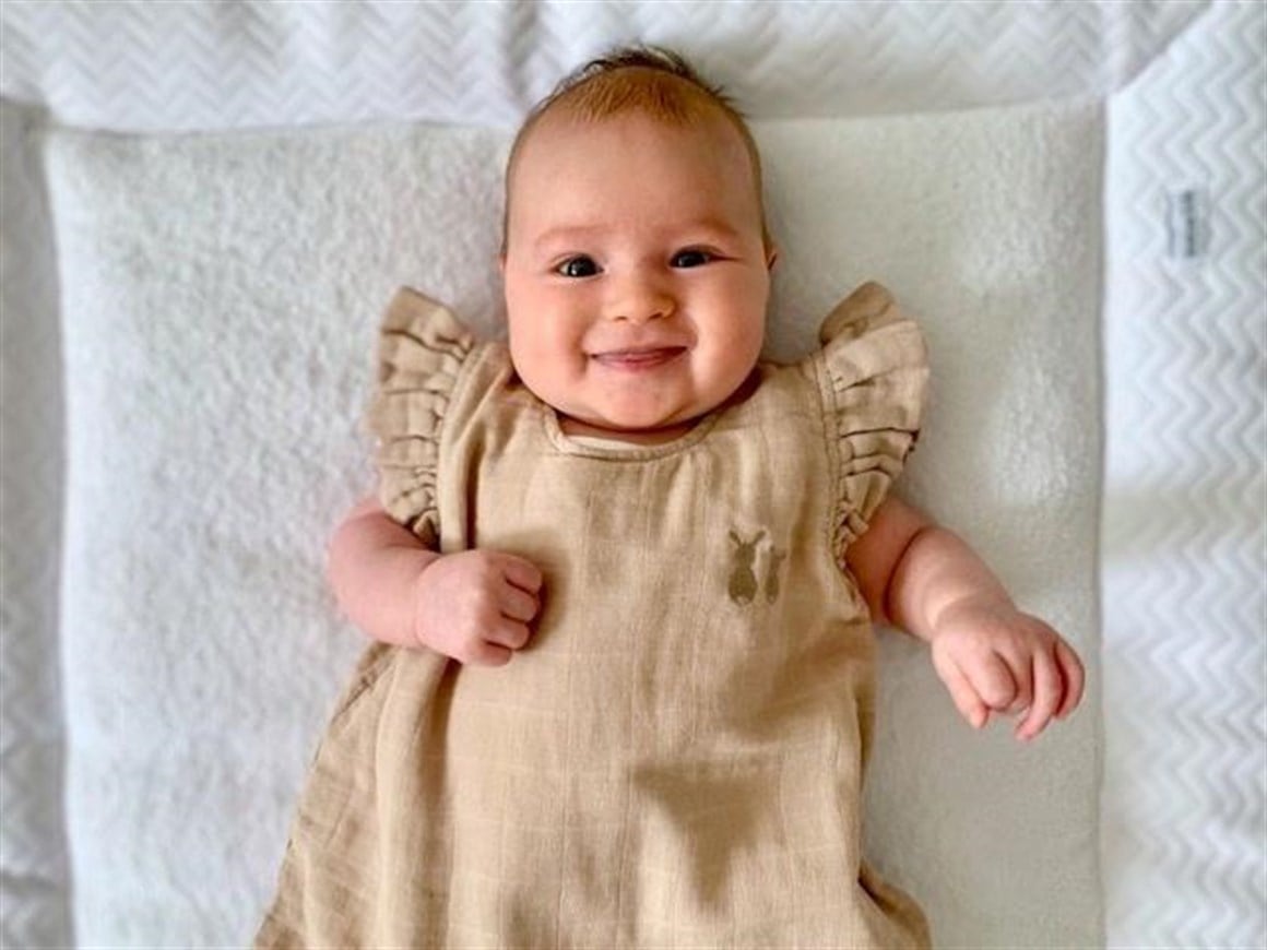 Müslin Uyku Tulumu - Tavşan Nakışlı Bebek Müslin Uyku Tulumu 65 cm - Poetree Kids