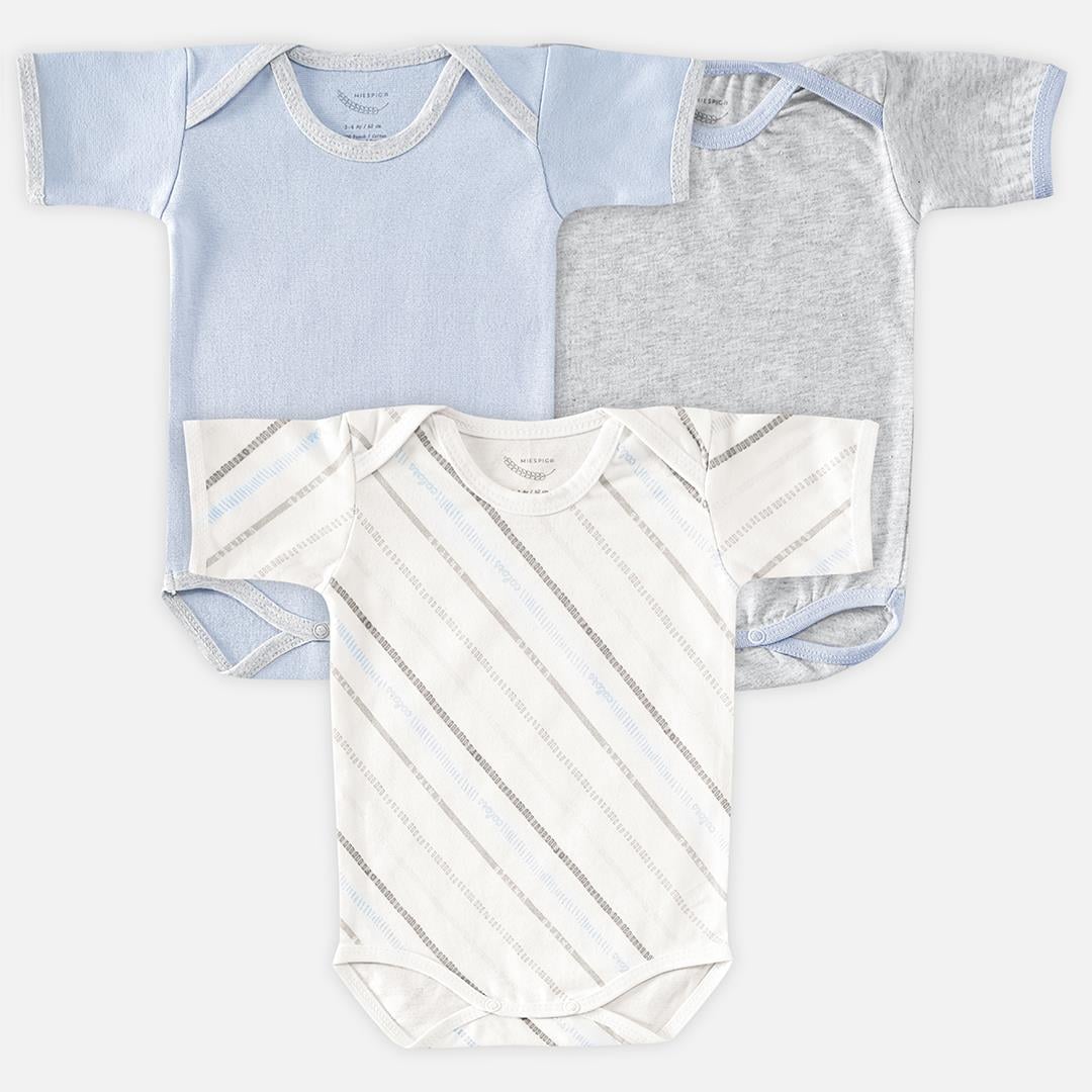 Body - United Bebek 3'Lü Kısa Kollu Body Set - Miespiga