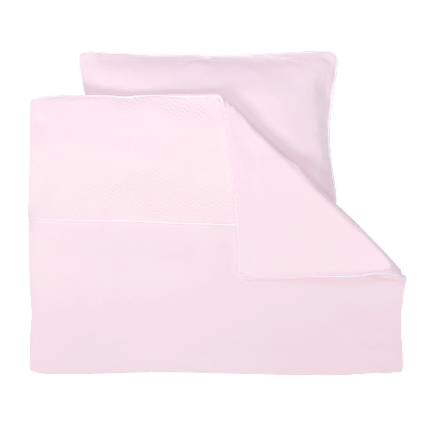 Nevresim Takımı - Chevron Light Pink Bebek Nevresim Takımı - Poetree Kids