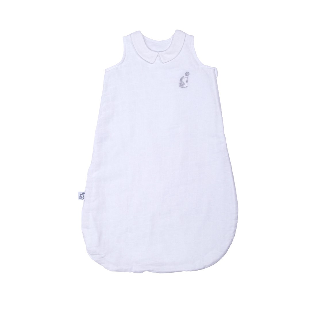 Müslin Uyku Tulumu - Kirpi Nakışlı Bebek Müslin Uyku Tulumu Yazlık 1 Tog 65 cm - Poetree Kids