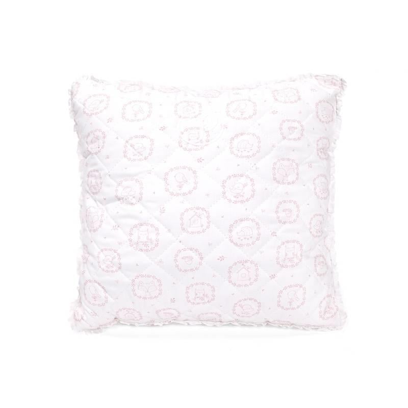 Yastık - Little Forest Pink Dekoratif Yastık Kare - Poetree Kids