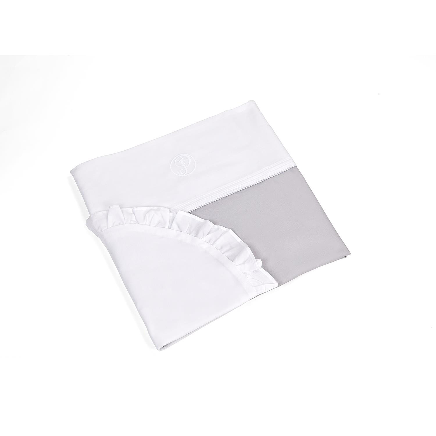 Nevresim Takımı - Oxford Grey Beşik Nevresim Takımı - Poetree Kids