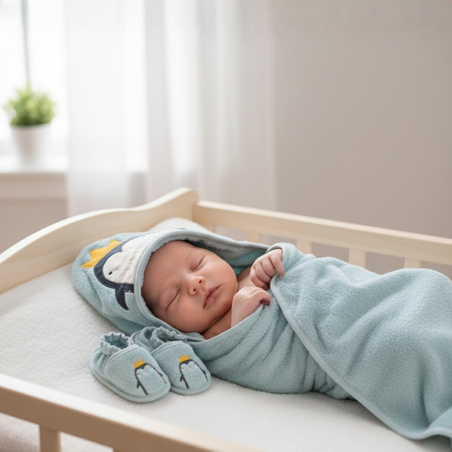 Havlu Kundak - Penguen Havlu Kundak Terlik Seti - Miespiga