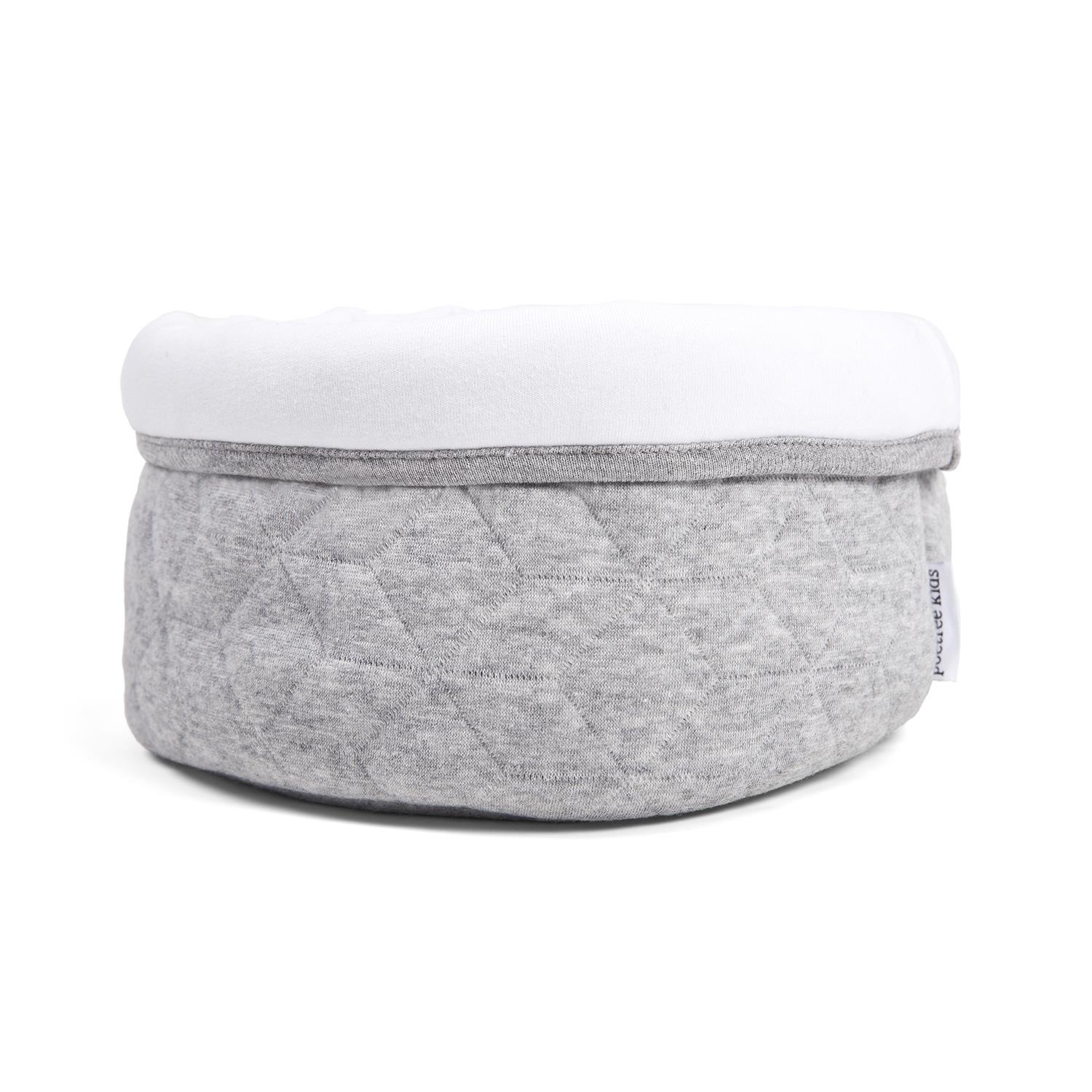 Bebek Çantası - Star Grey Komodin Üstü Sepet - Poetree Kids