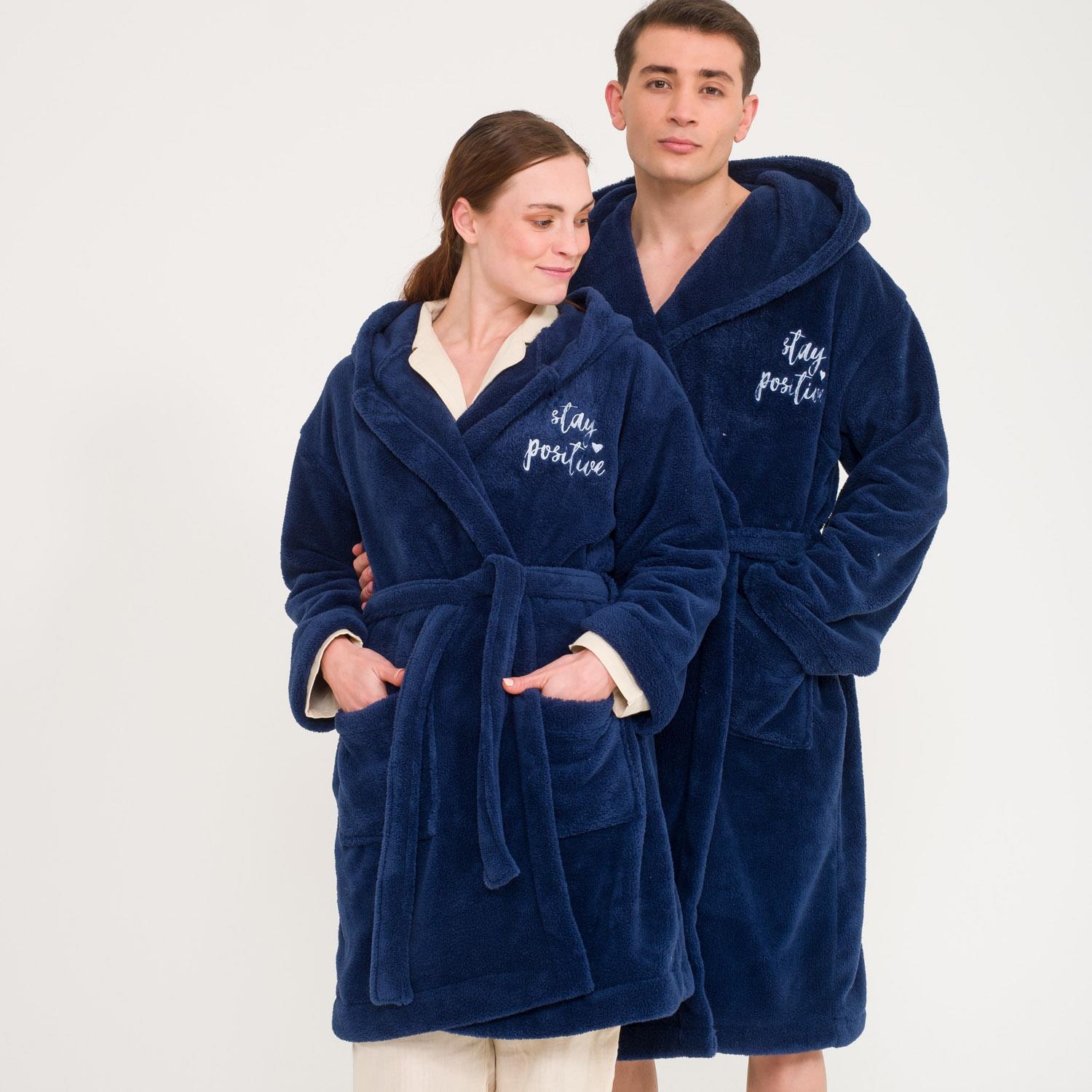 Sabahlık Seti - Uzun Kapüşonlu Welsoft Sabahlık Aile Seti - Miespiga